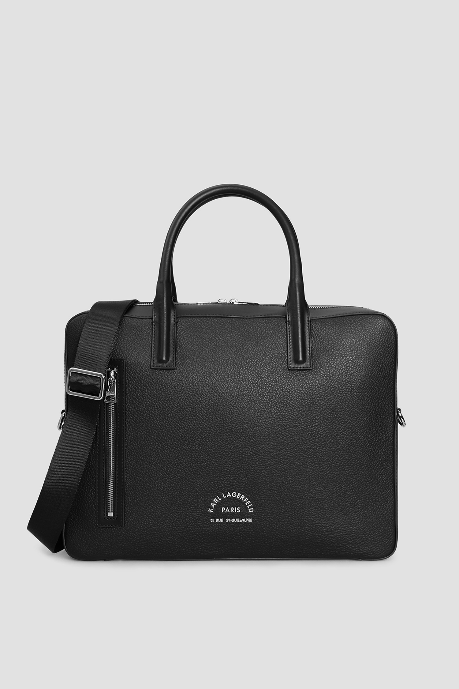 Мужская черная кожаная сумка для ноутбука Karl Lagerfeld 511451.815902;990