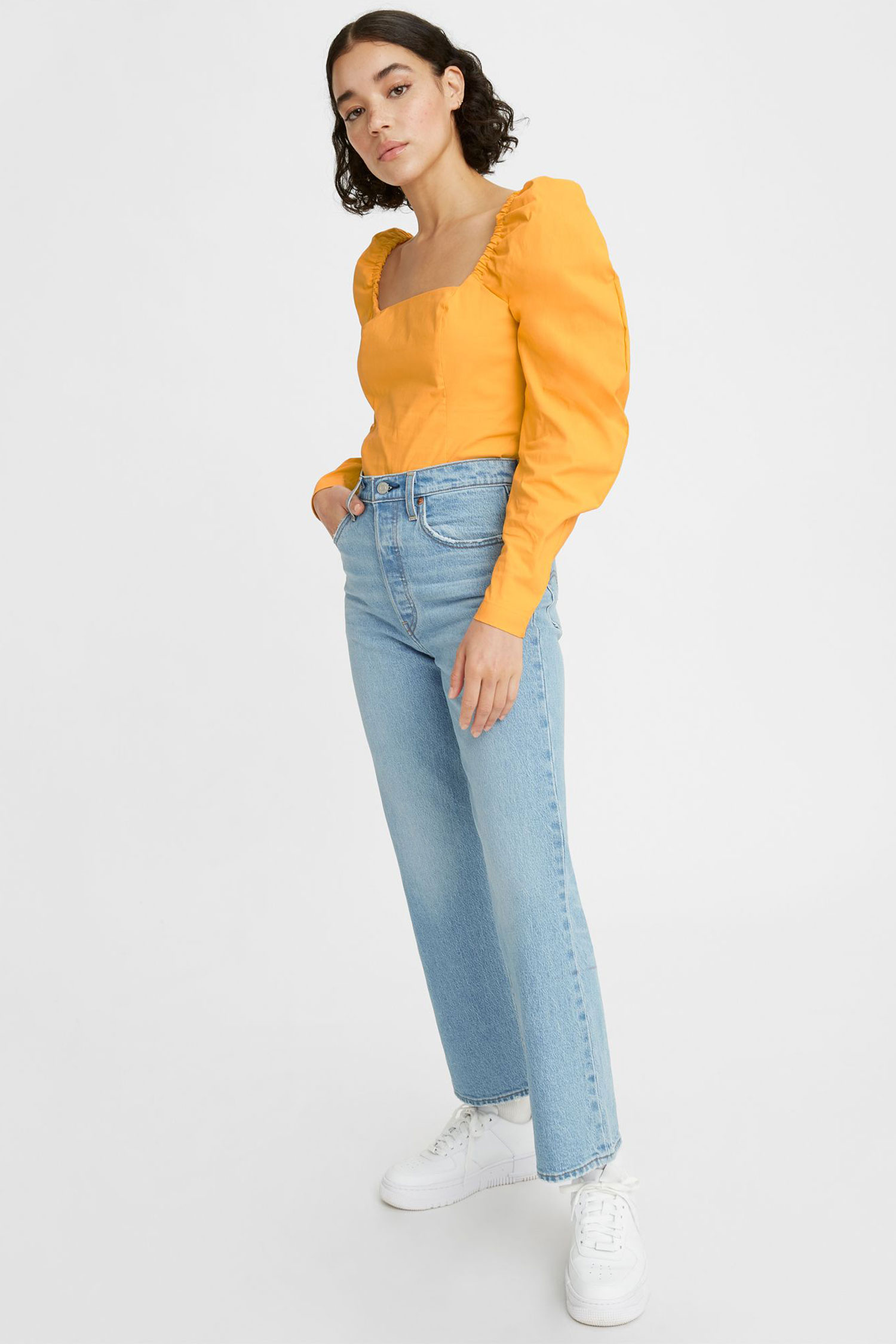 Жіночі блакитні джинси Ribcage Cropped Bootcut Levi’s® A1967;0002