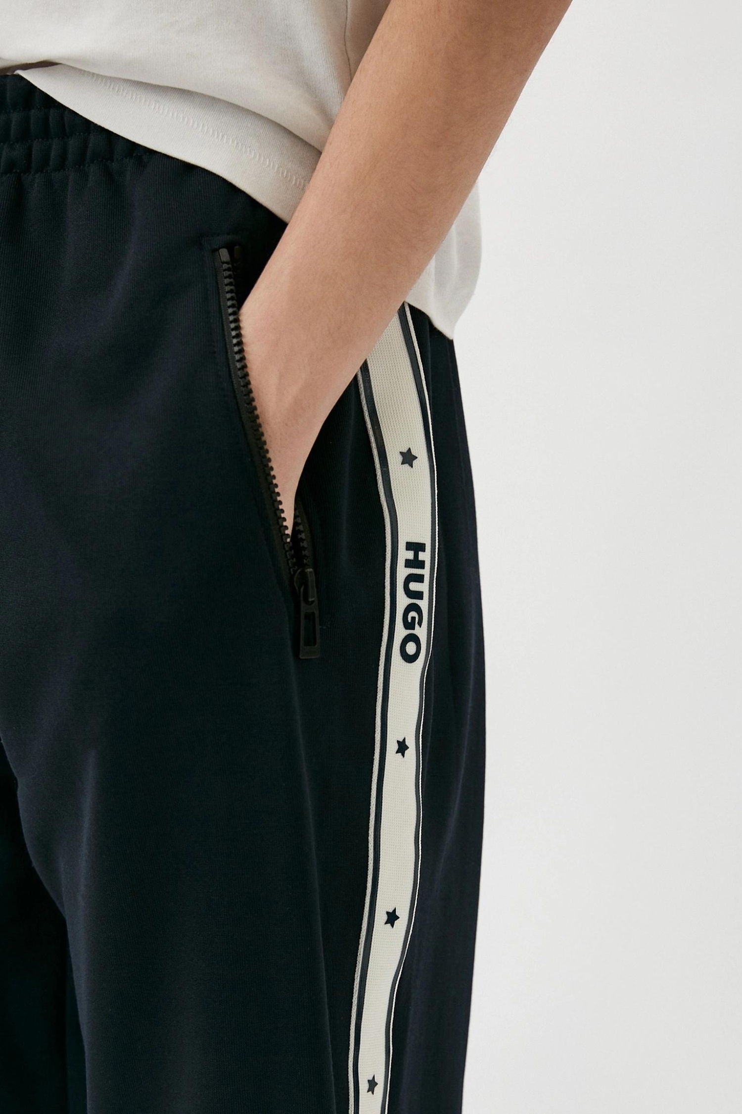 Женские темно-синие спортивные брюки HUGO 50521272;464