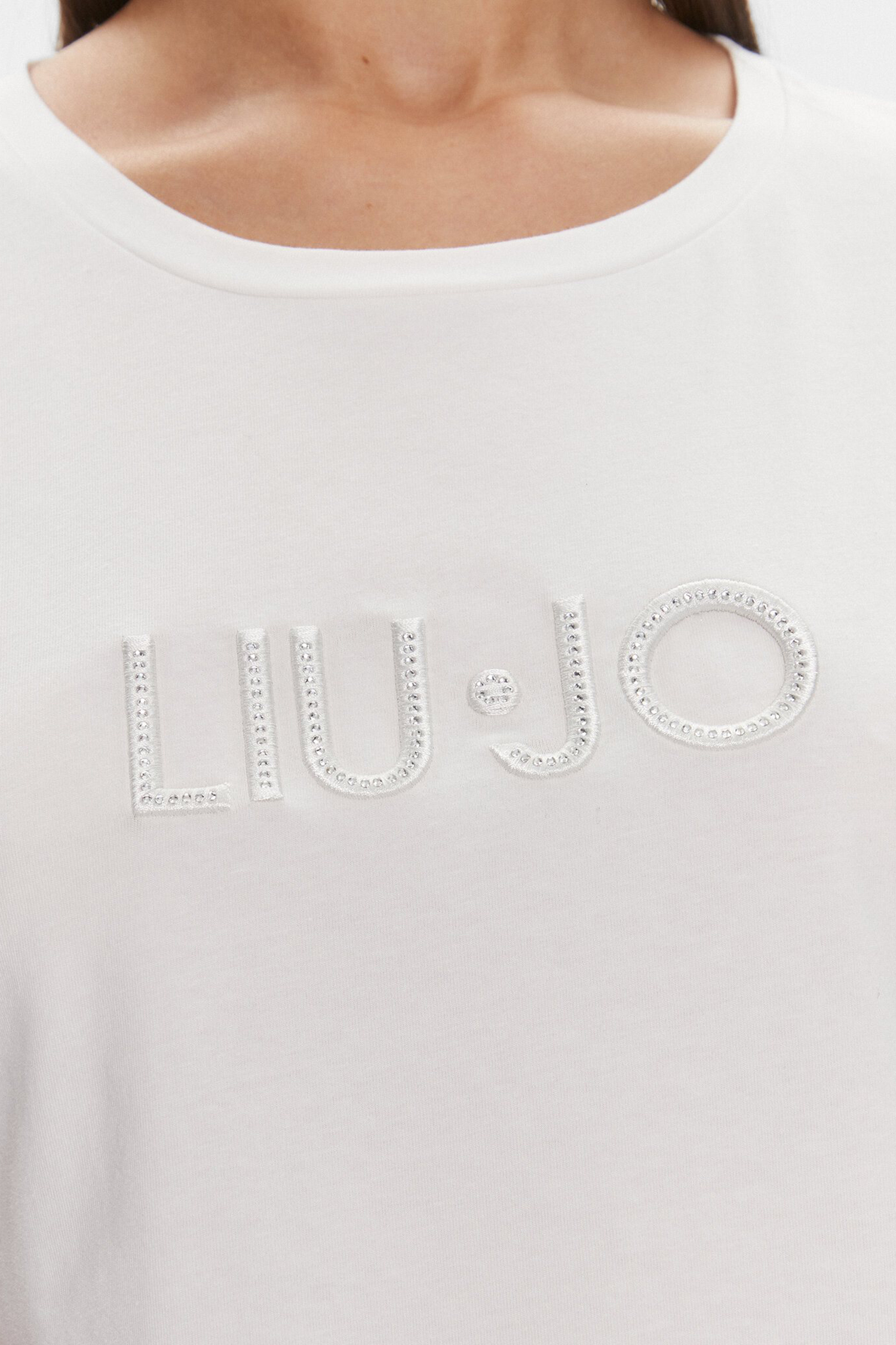 Женская белая футболка Liu Jo TA4136.JS003;R9291