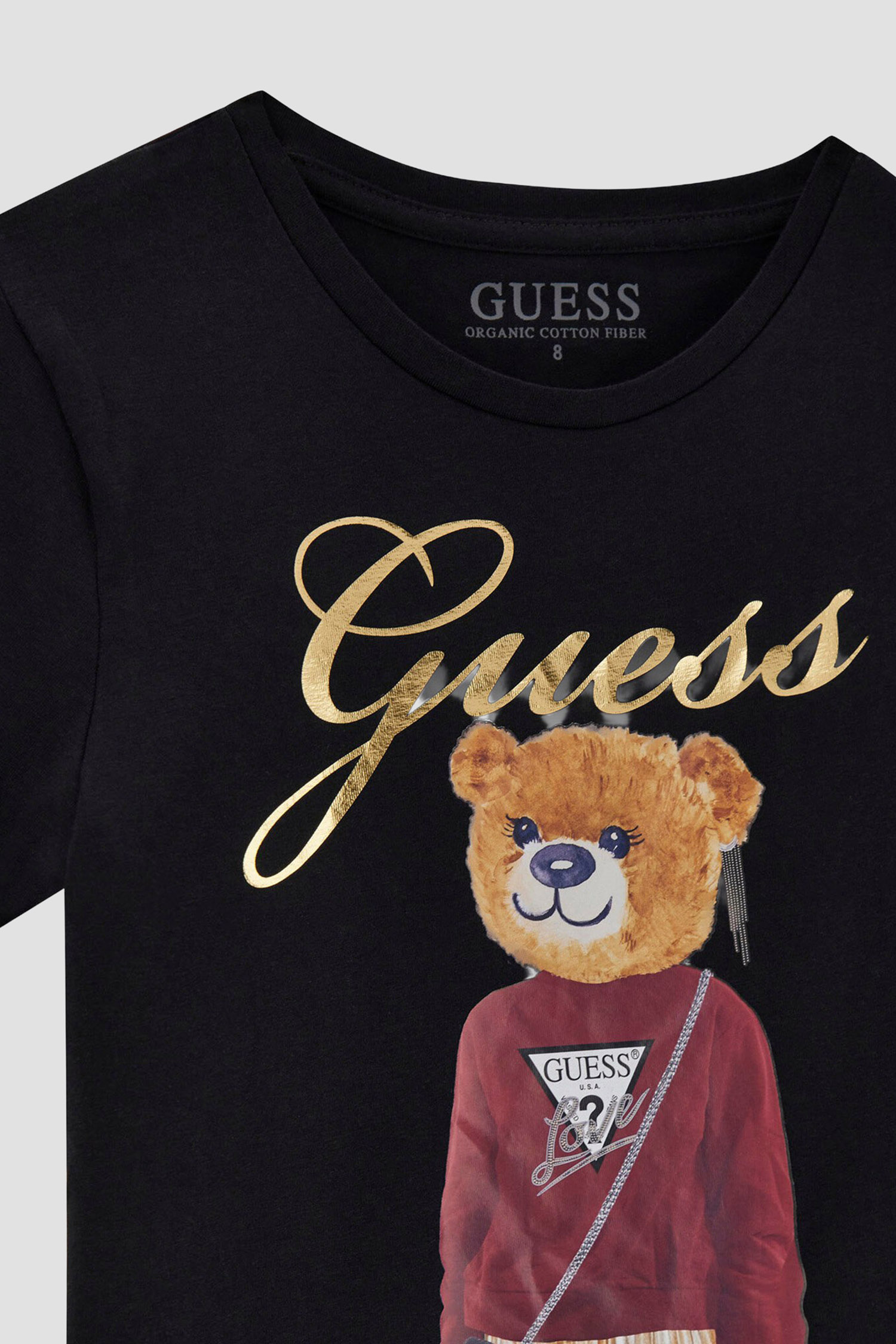 Дитяча чорна футболка Guess Kids J5BI39.J1314;JBLK