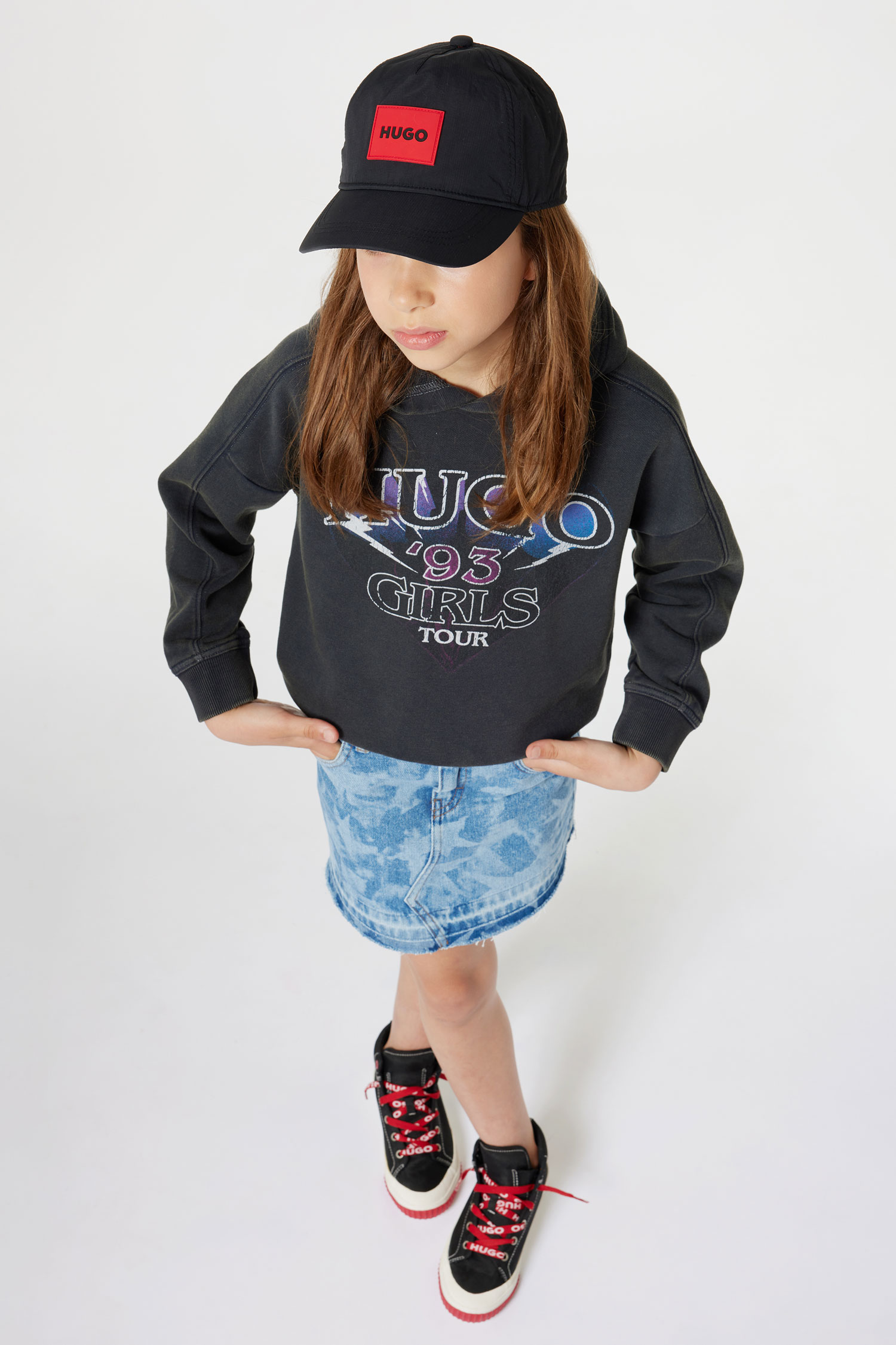 Детская черна кепка HUGO kids G00137;09B — Ultrashop