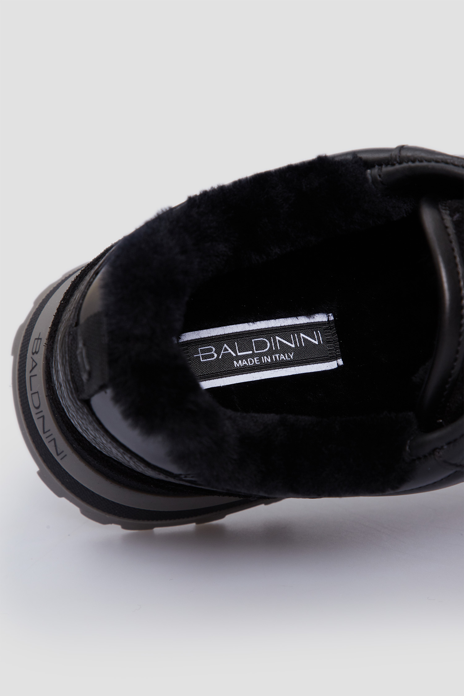 Чоловічі чорні шкіряні кросівки BALDININI U4B841A1CACF;0000