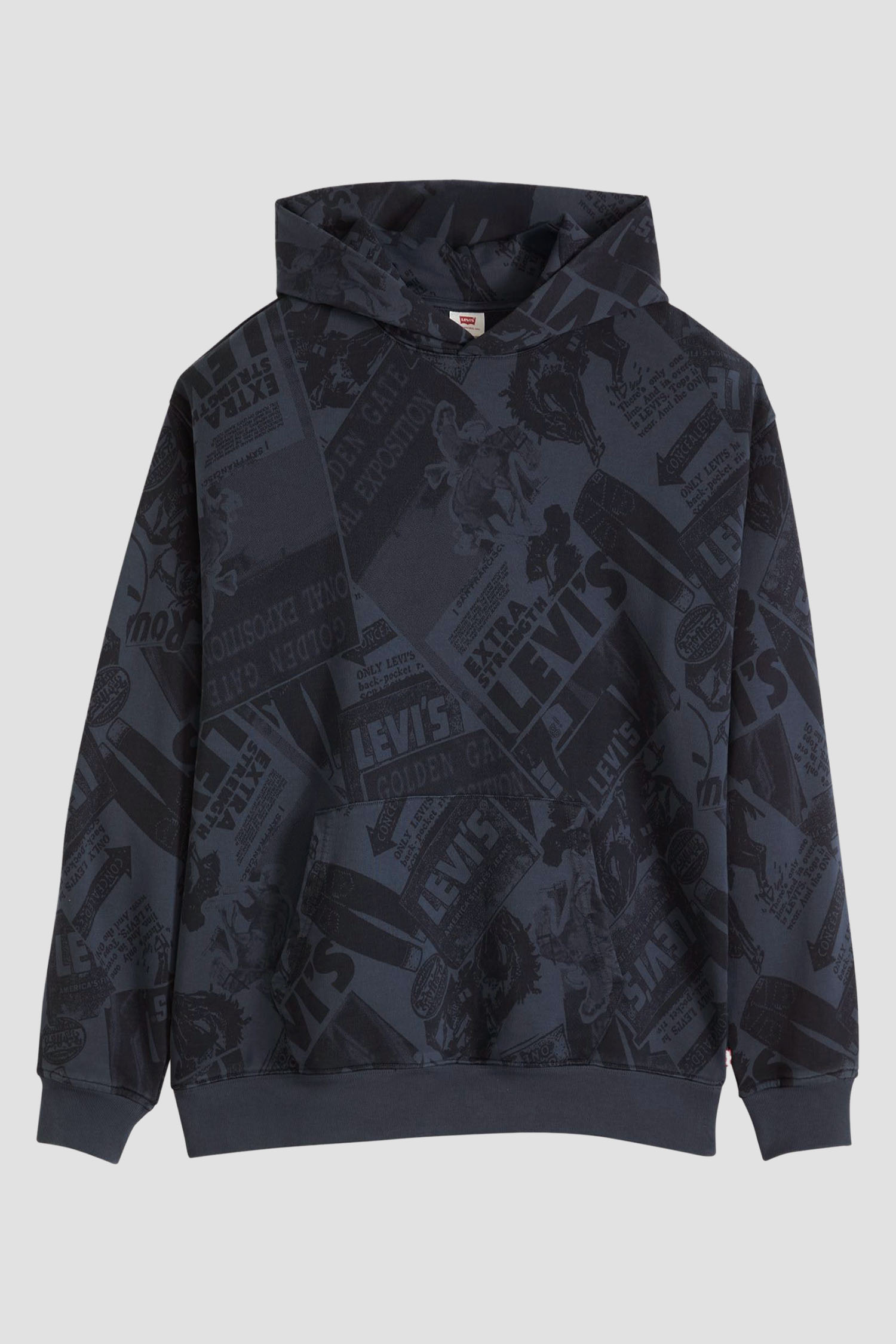 Мужское темно-синее худи с узором Levi’s® 0065D;0000