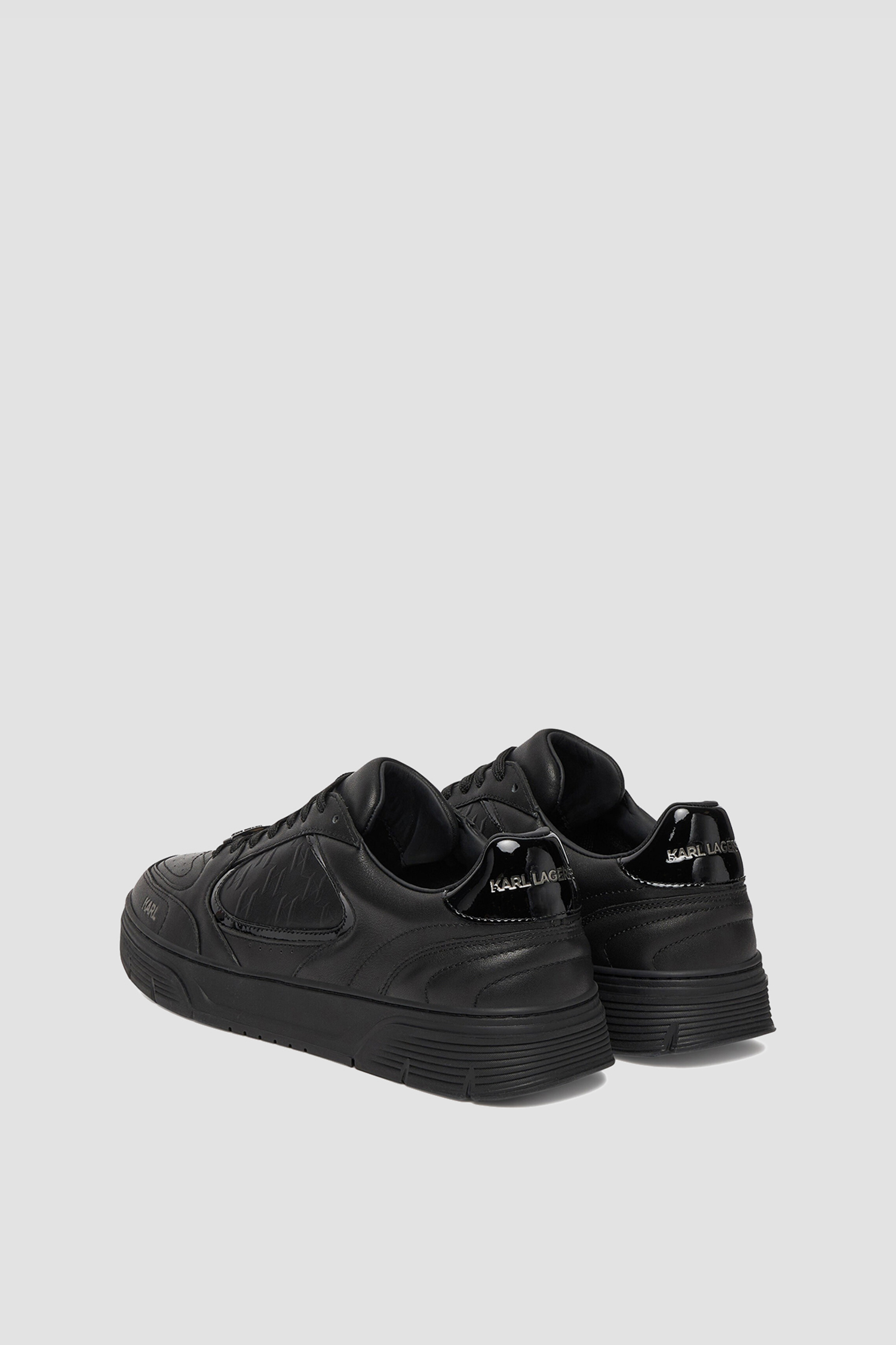Мужские черные кожаные сникерсы Karl Lagerfeld KL53019;00X