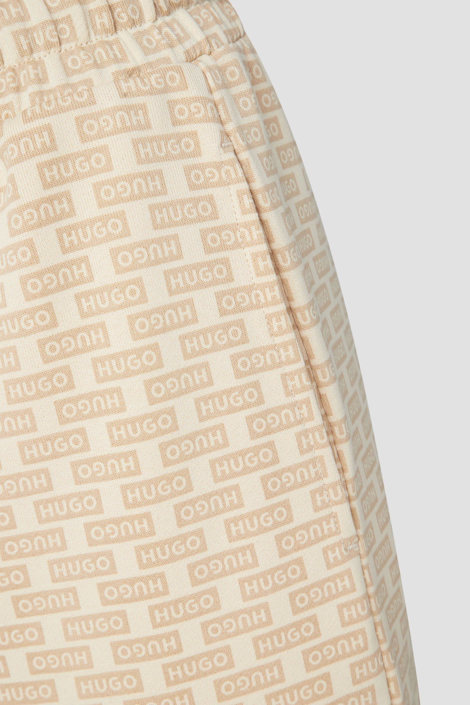 Женские бежевые спортивные брюки с узором HUGO BLUE 50510868;977