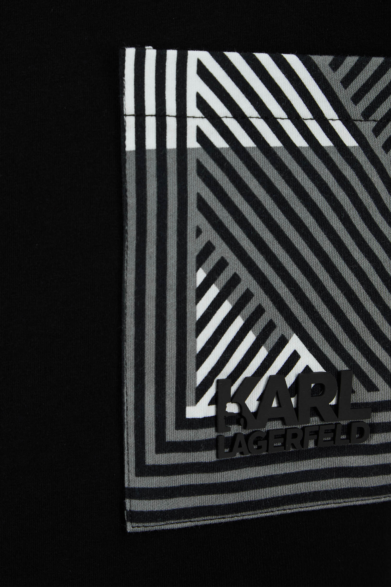 Чоловіча чорна футболка Karl Lagerfeld 551221.755091;990
