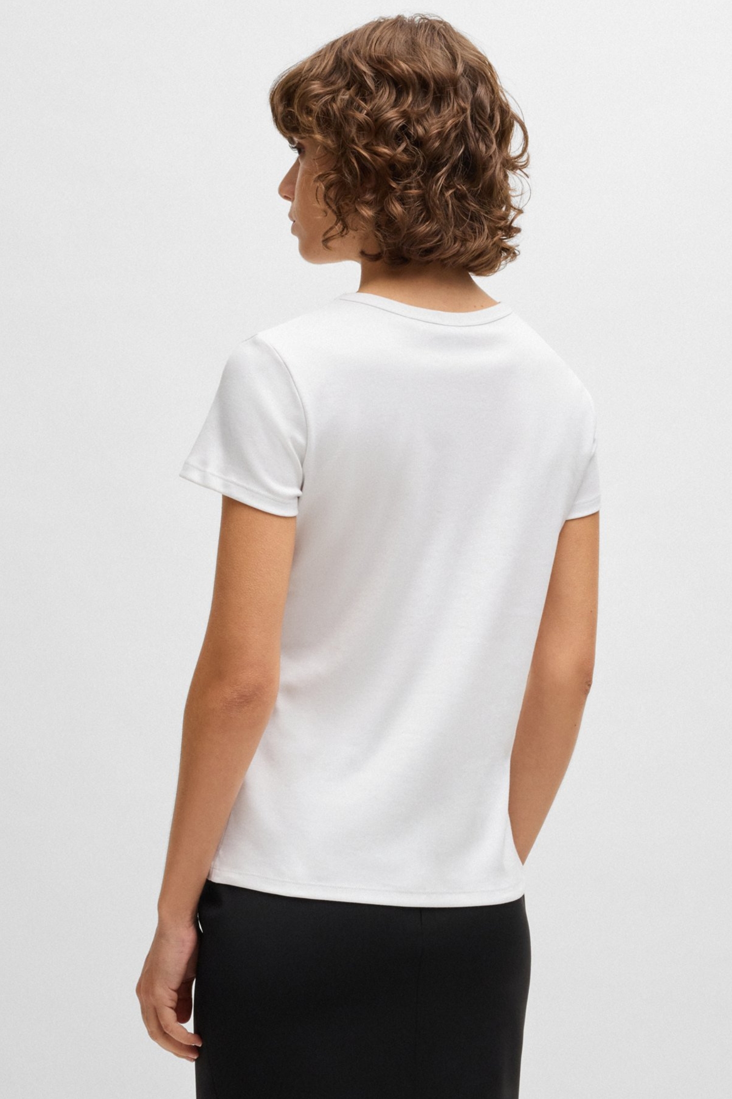 Женская белая футболка BOSS 50528826;100