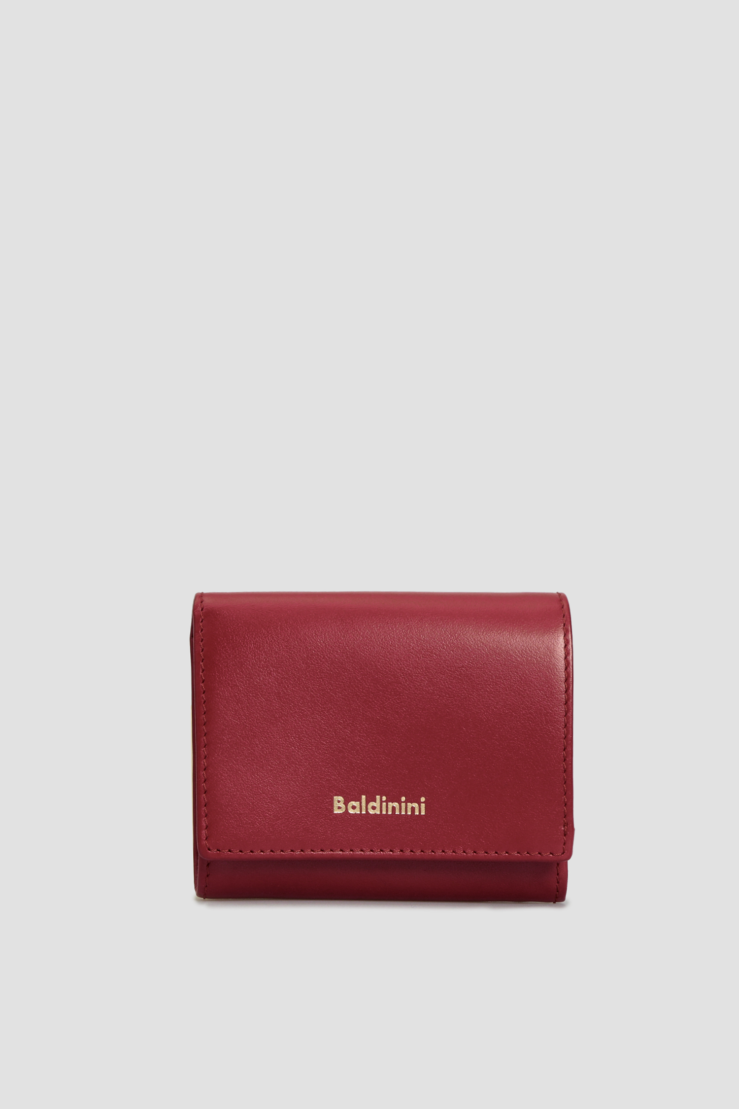 Бордовий шкіряний гаманець для дівчат Baldinini P2B005FIRE;7040