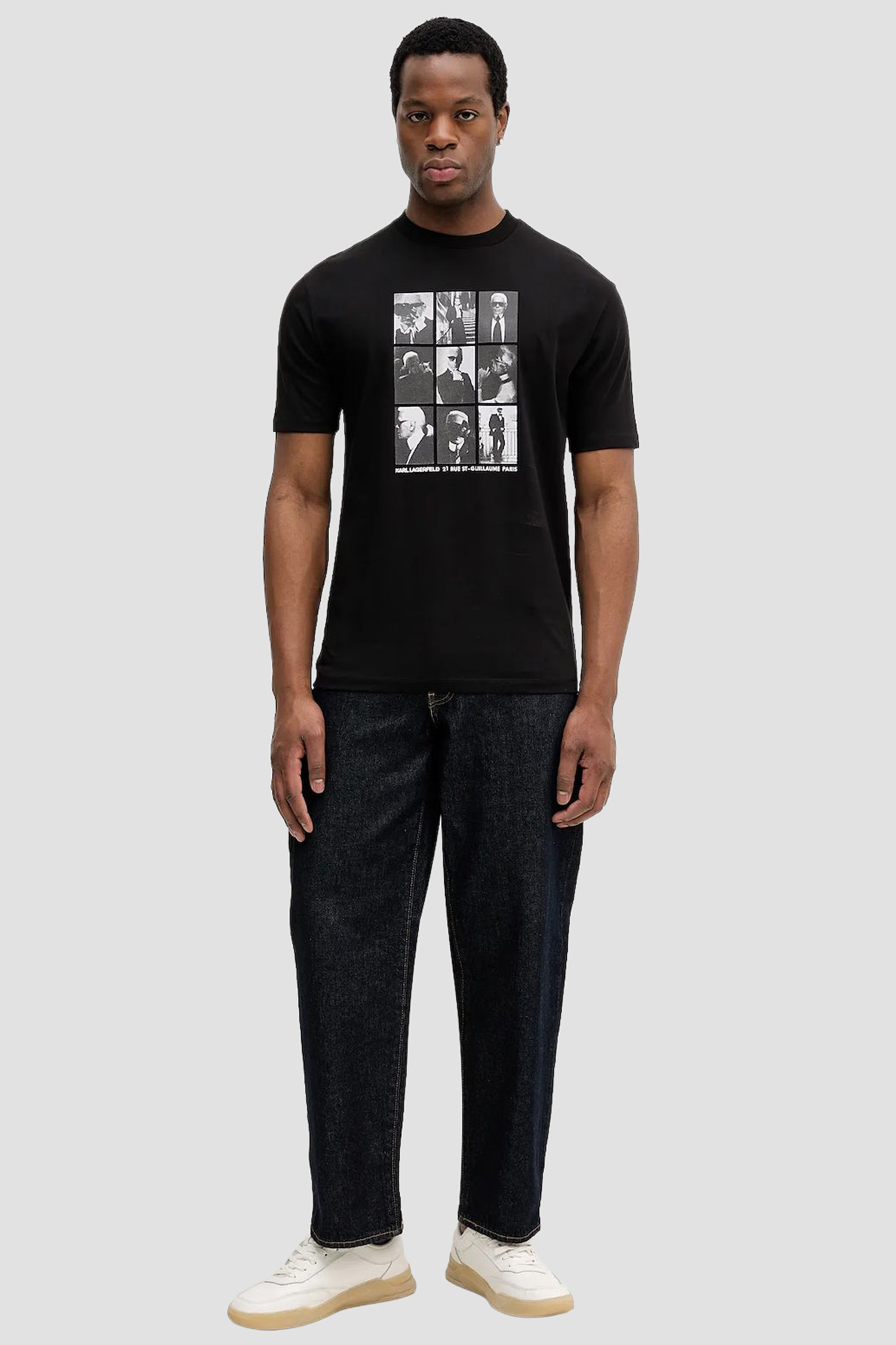 Чоловіча чорна футболка Karl Lagerfeld 561225.755149;990