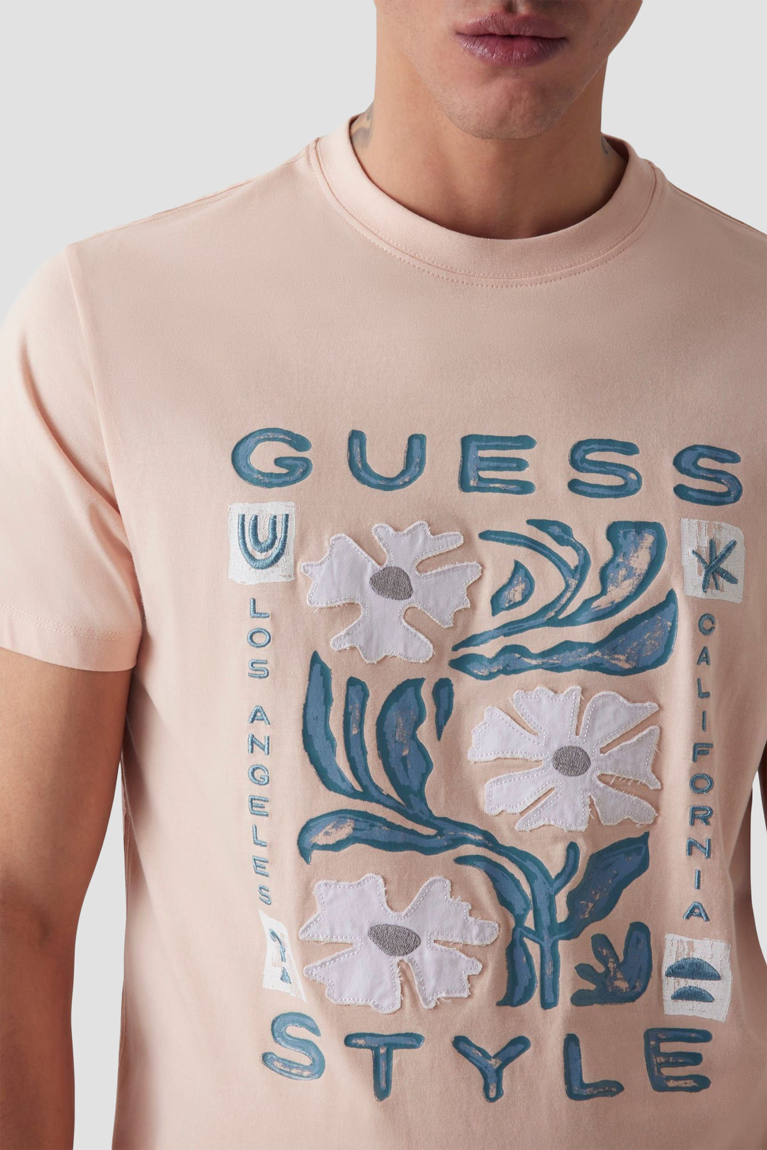 Чоловіча бежева футболка Guess M5GI05.I3Z14;G1K2