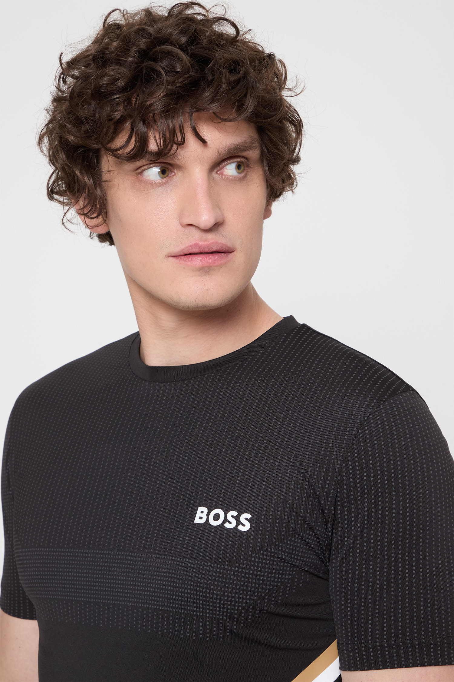 Чоловіча чорна футболка BOSS 50543329;001