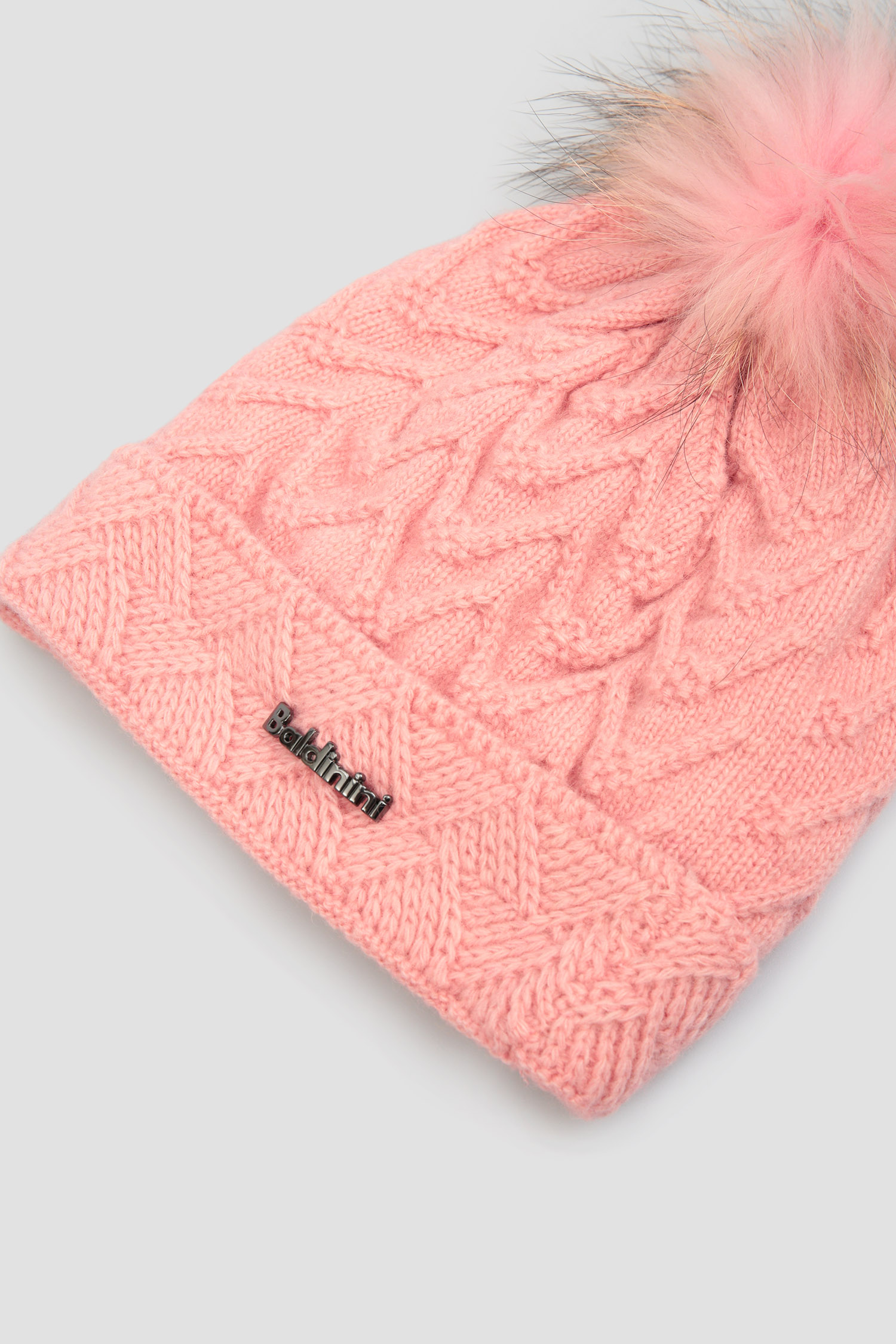 Женская розовая шапка Baldinini 121705;ROSA — Ultrashop