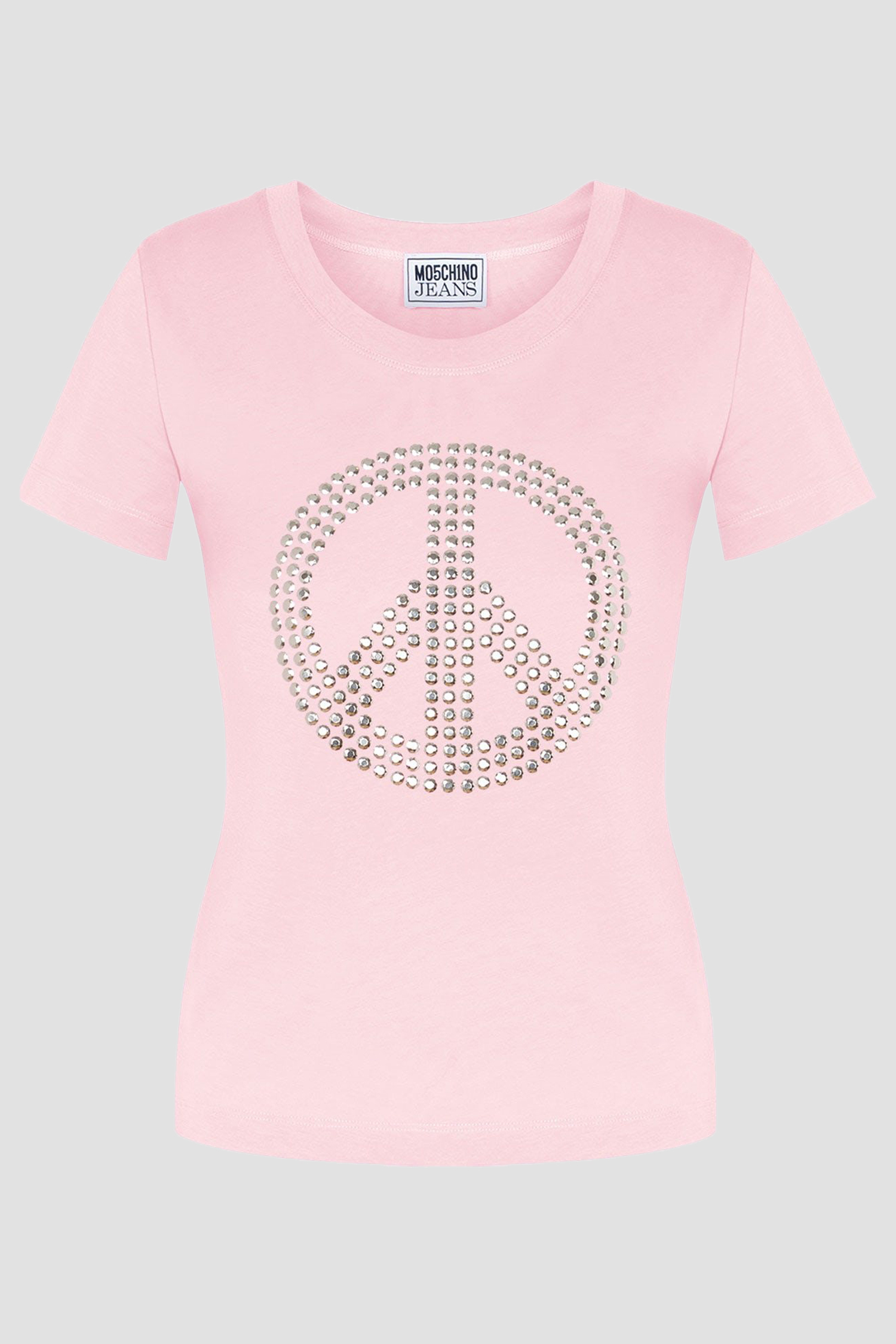 Женская розовая футболка Moschino A0711.3262;0222