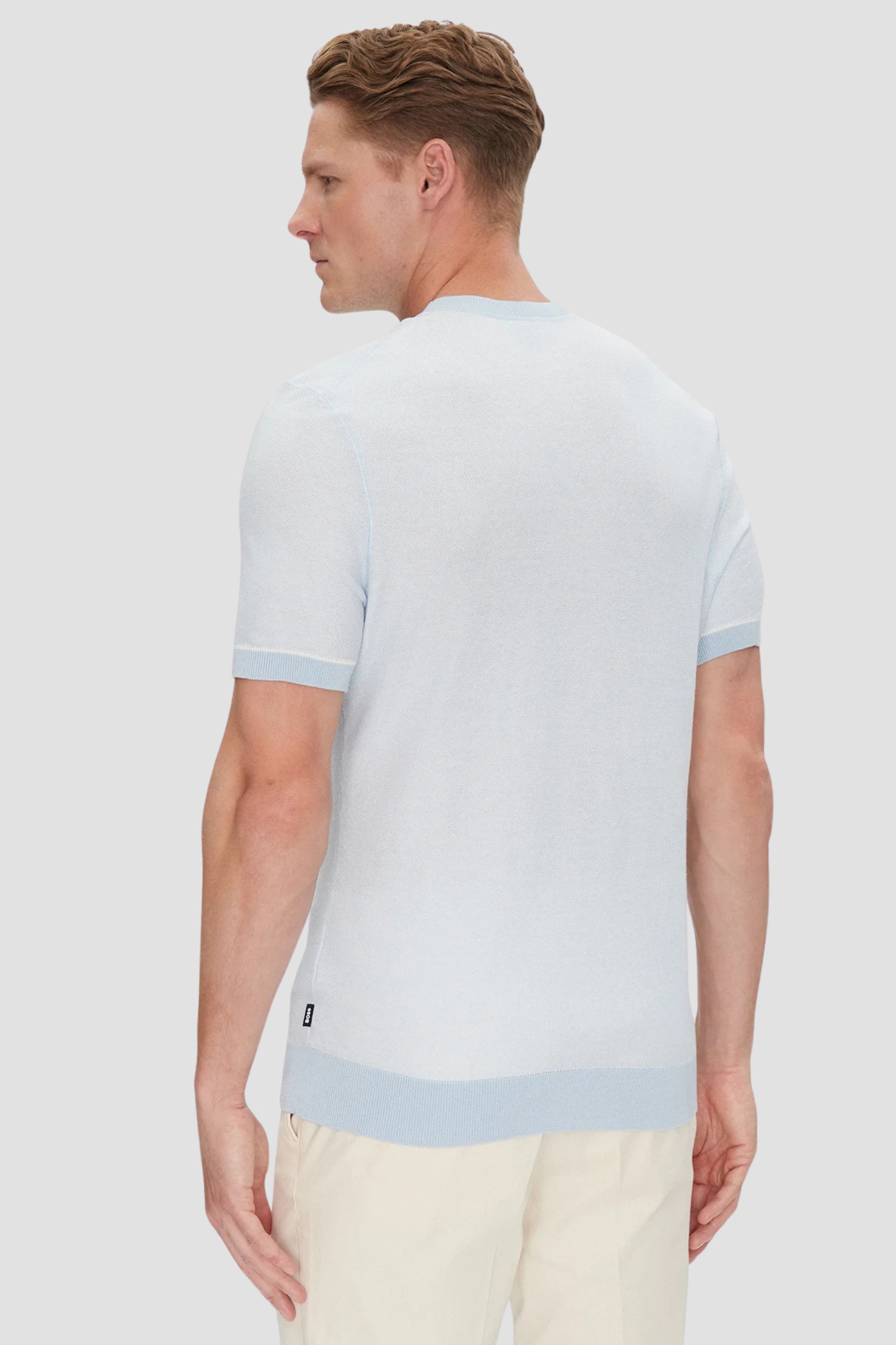 Мужской голубой джемпер BOSS 50537642;450