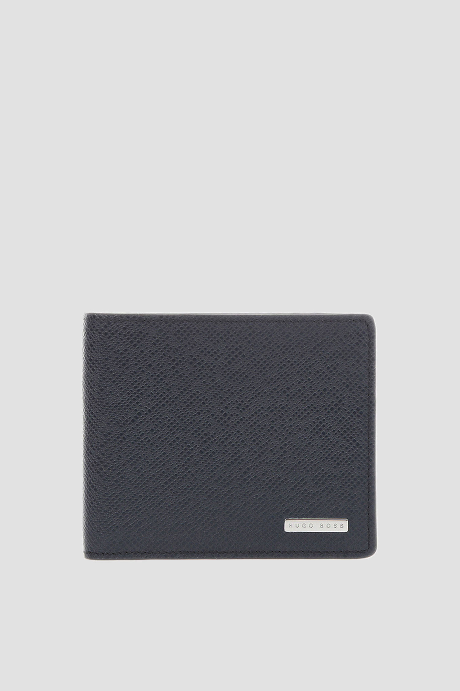 Чоловічий синій шкіряний гаманець BOSS 50311737;401