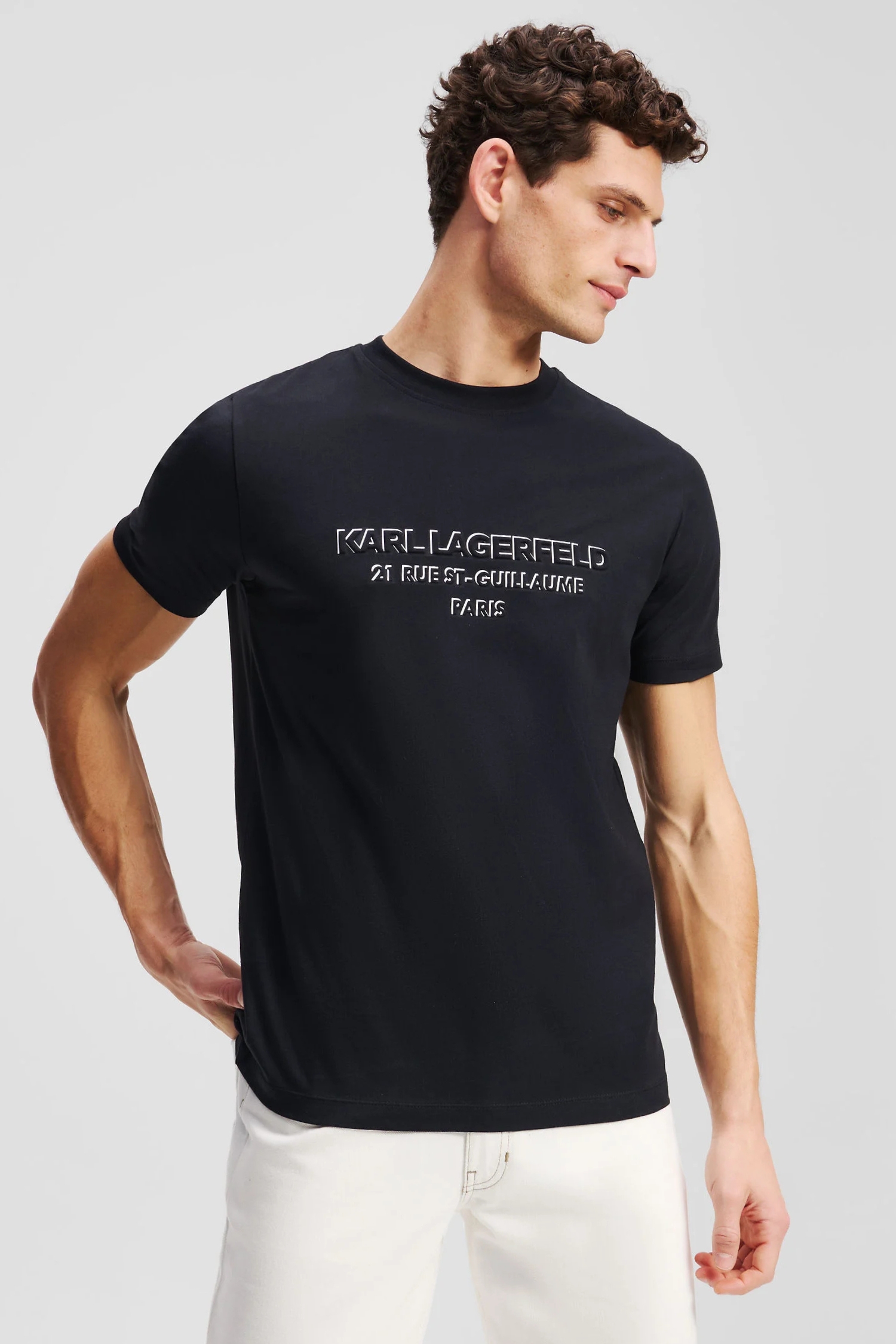 Чоловіча чорна футболка Karl Lagerfeld 552241.755063;990