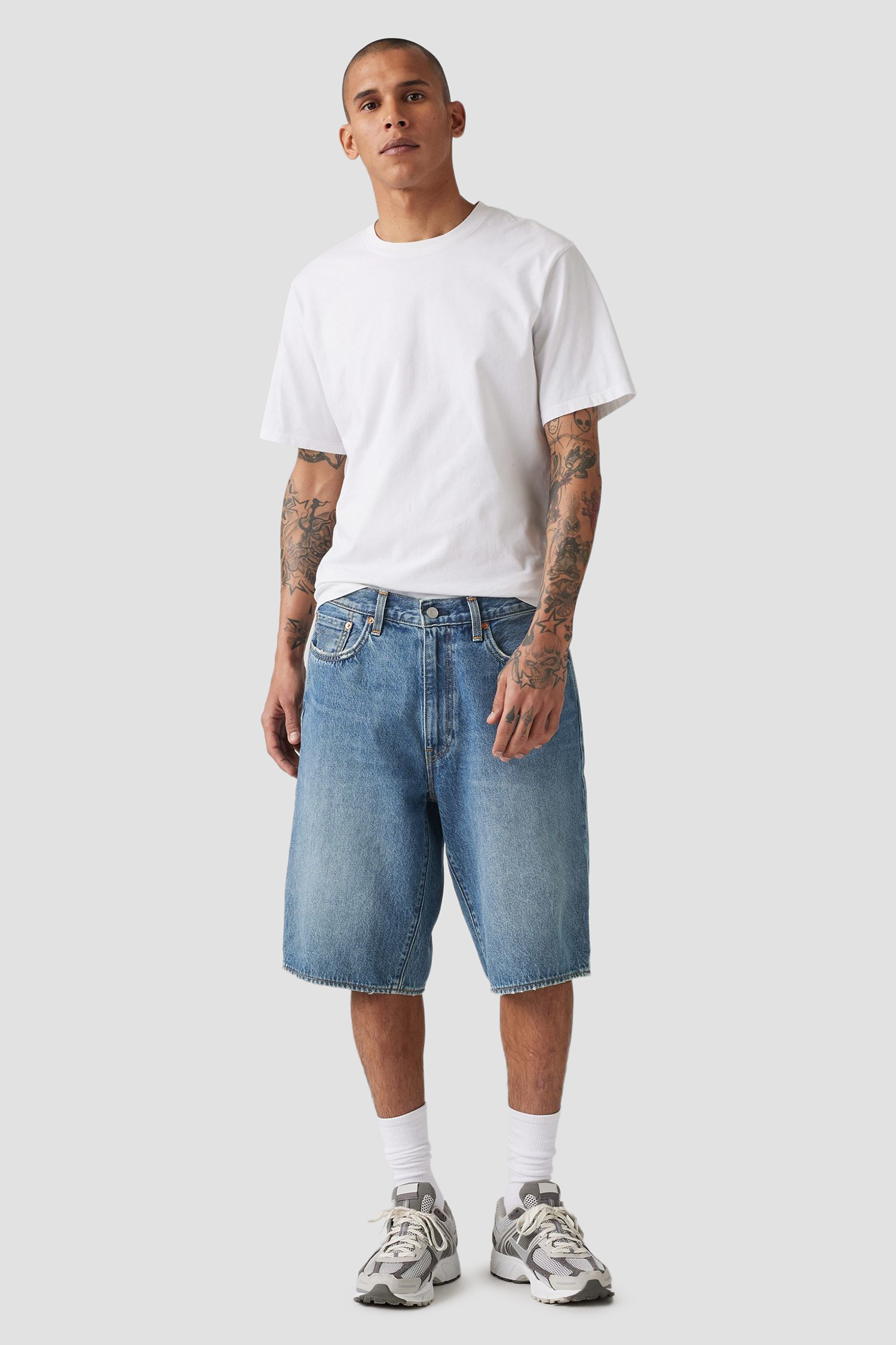 Чоловічі сині джинсові шорти 478 Baggy 12