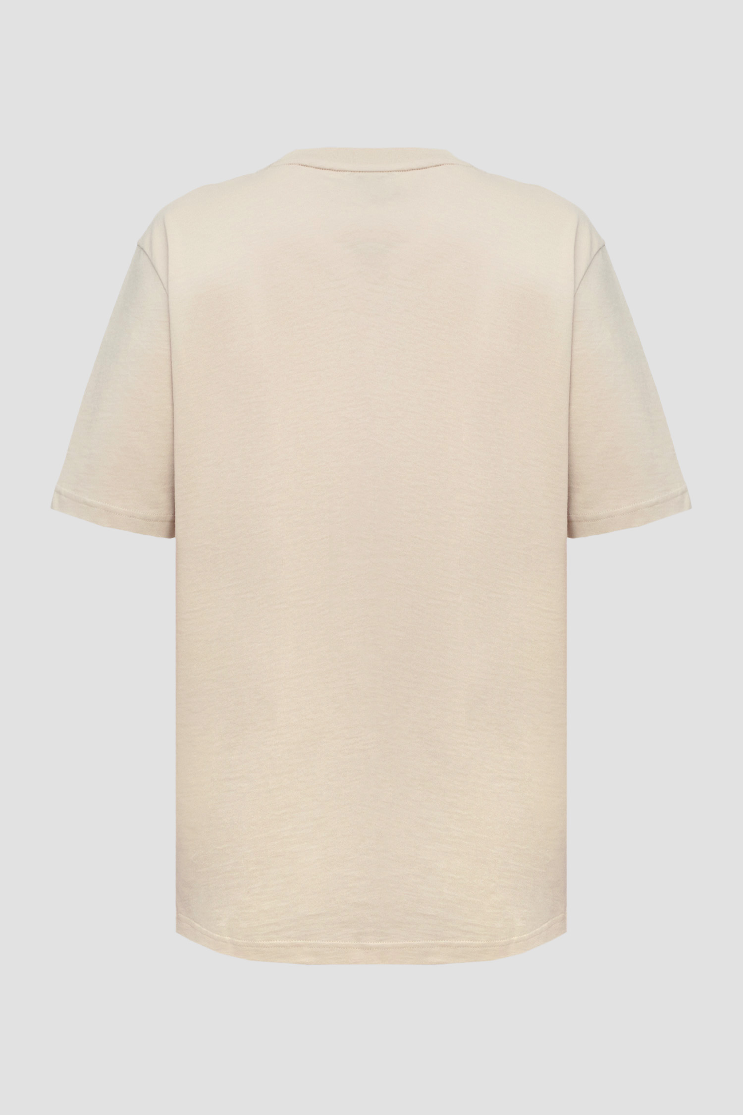 Мужская бежевая футболка BOSS 50539179;271