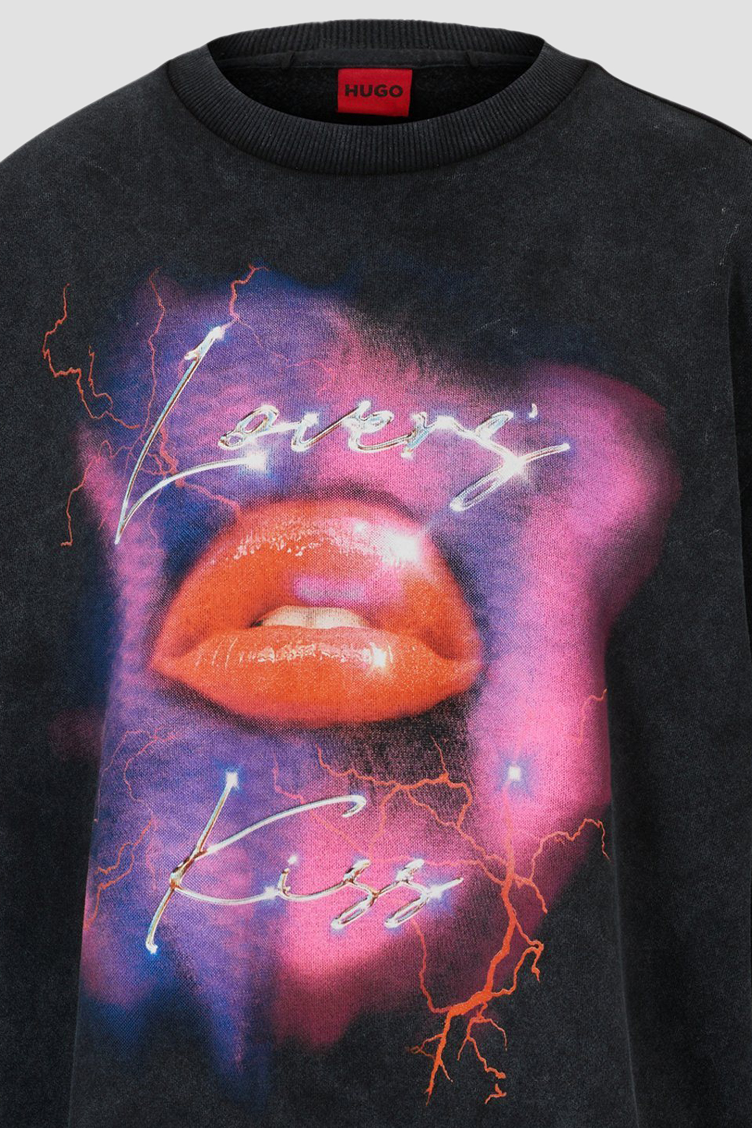 Женский черный свитшот HUGO 50508524;002