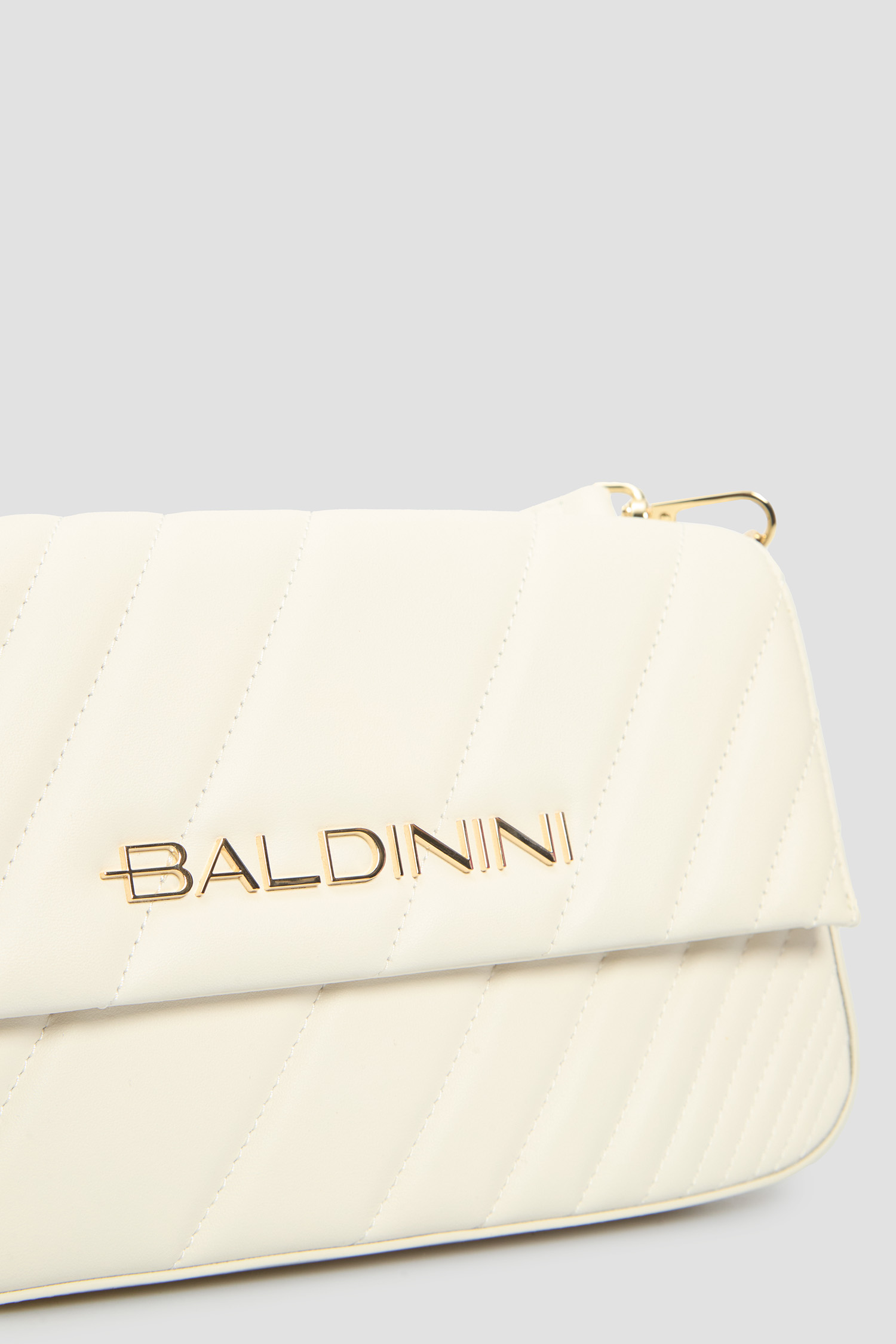 Женская белая кожаная сумка BALDININI B5B072XXTRAP;9001