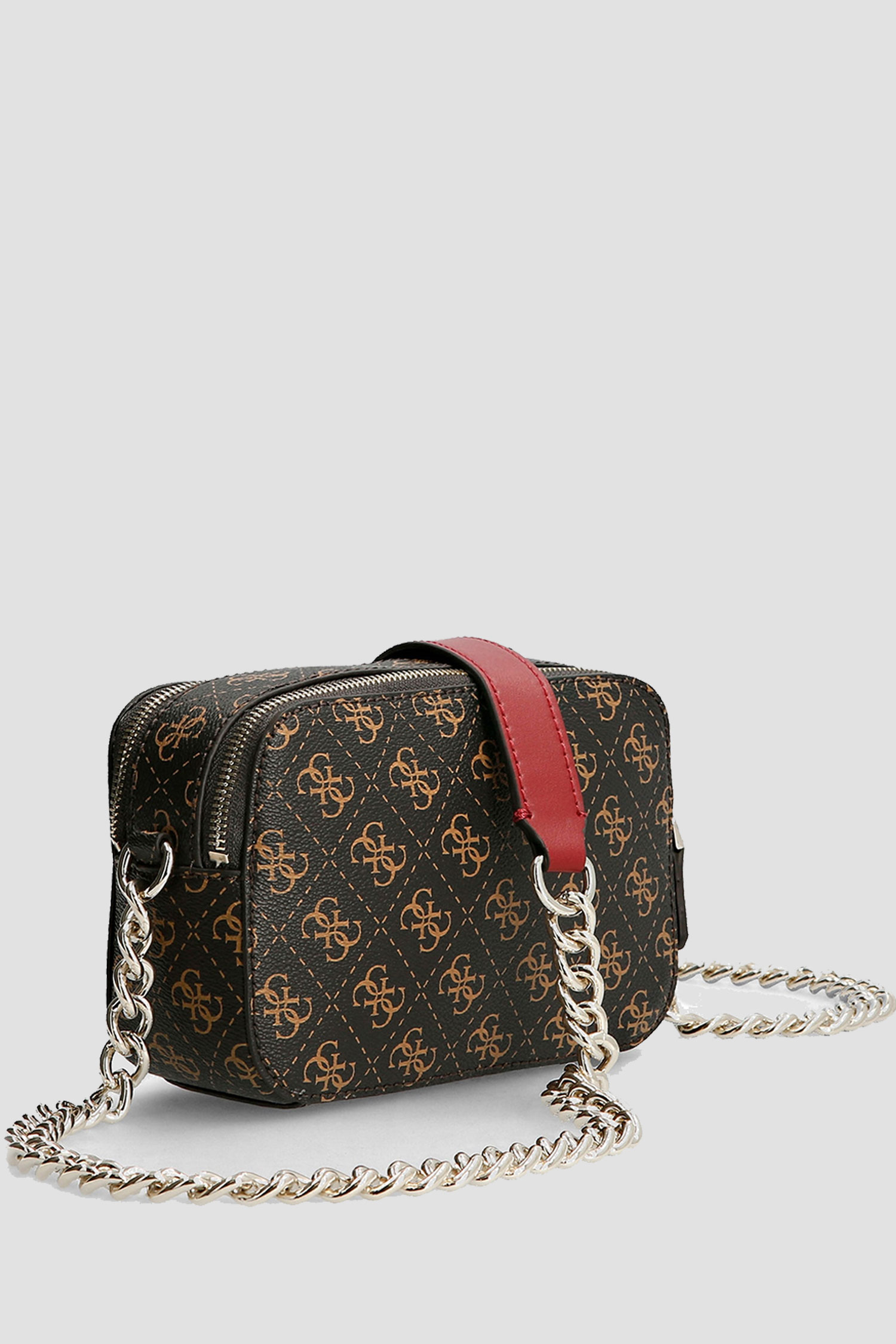 Женская коричневая сумка с узором Guess HWQL78.79140;BRO