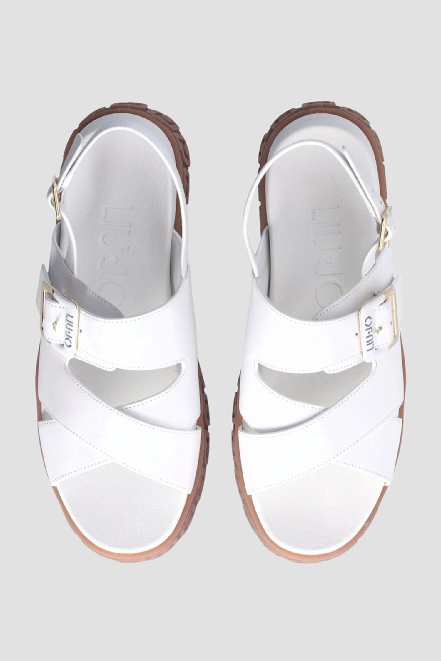 Жіночі білі шкіряні сандалі Liu Jo BA4131.P0102;01111