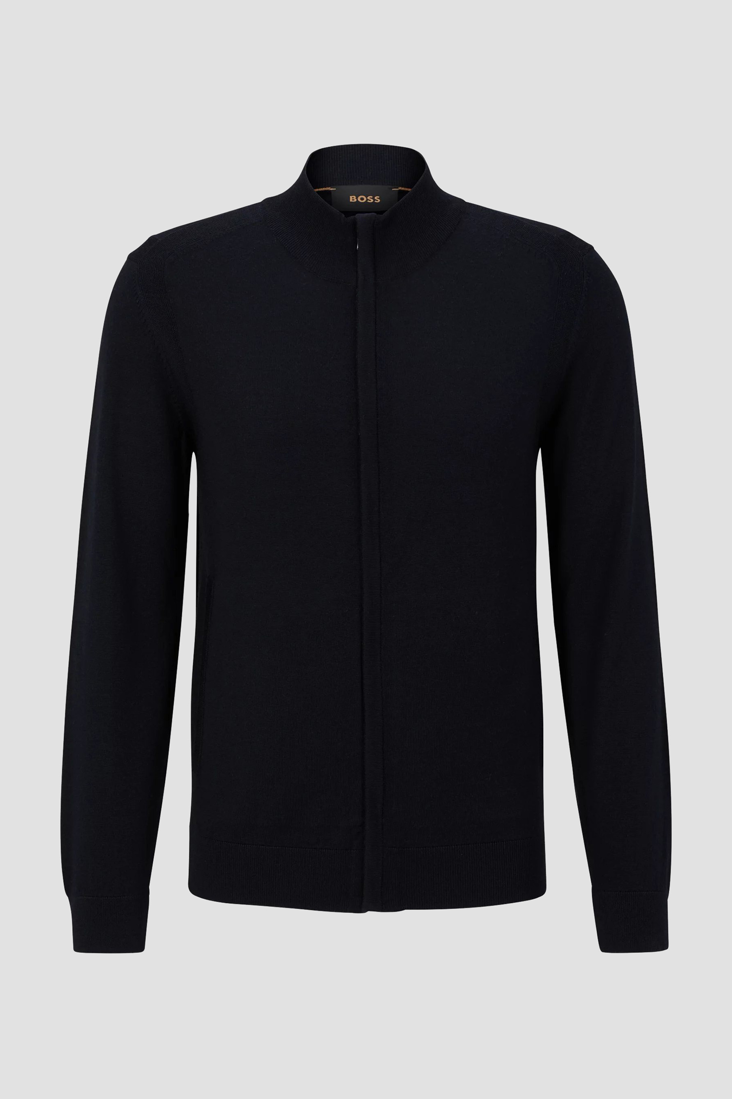 Чоловічий темно-синій вовняний кардиган BOSS 50496925;404