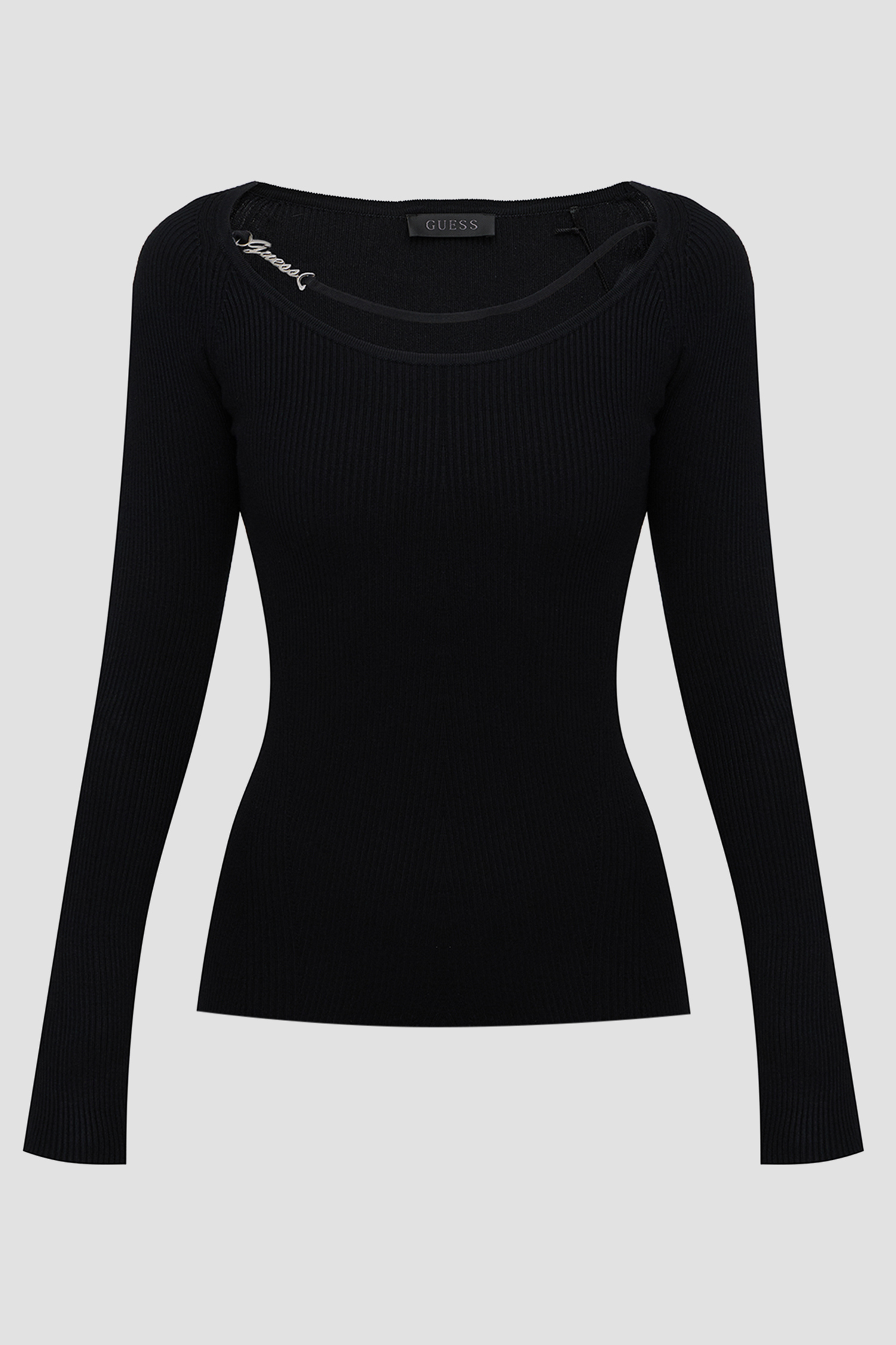 Жіночий чорний джемпер Guess W6YR22.Z0966;JBLK