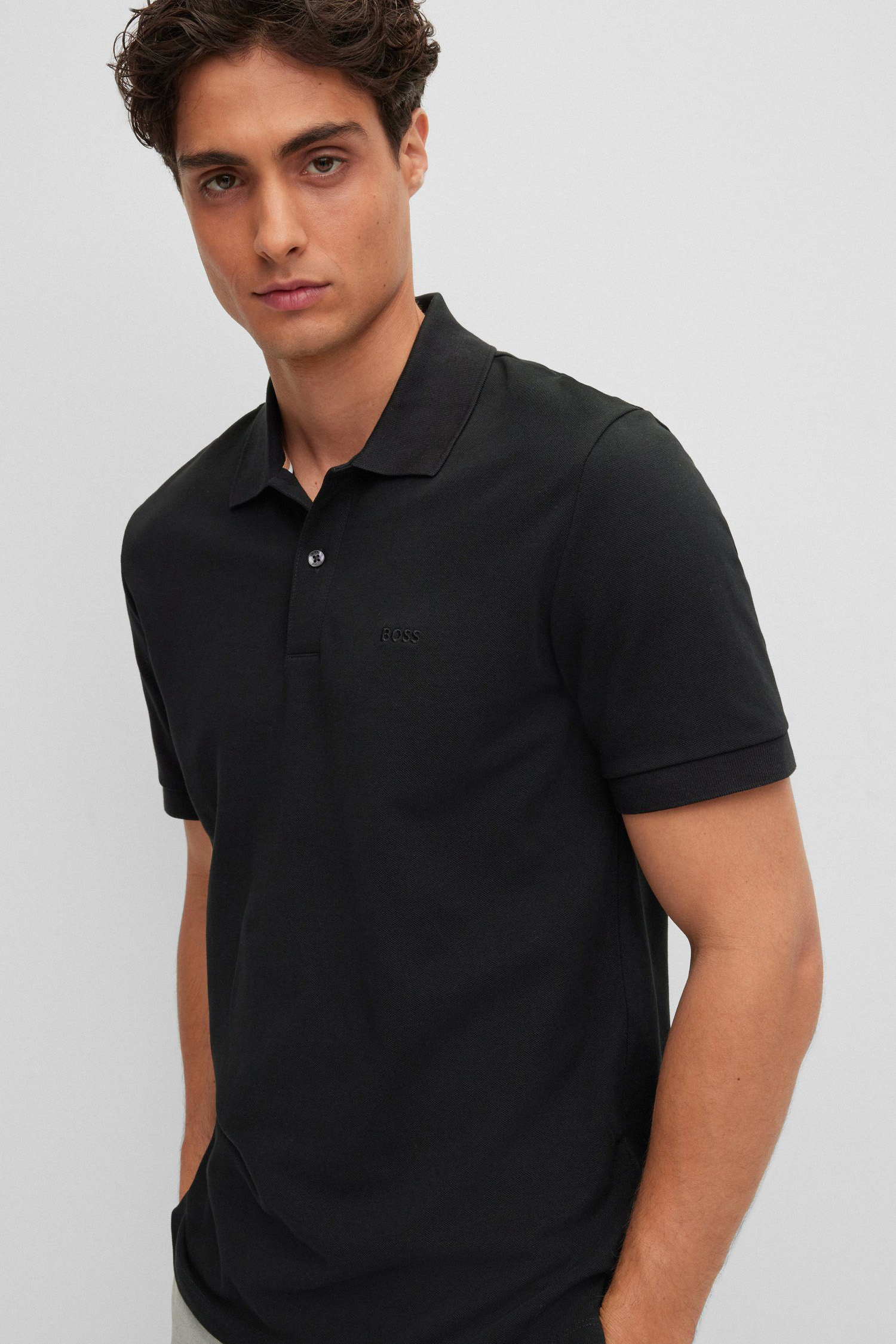 Чоловіче чорне поло BOSS 50468362;001