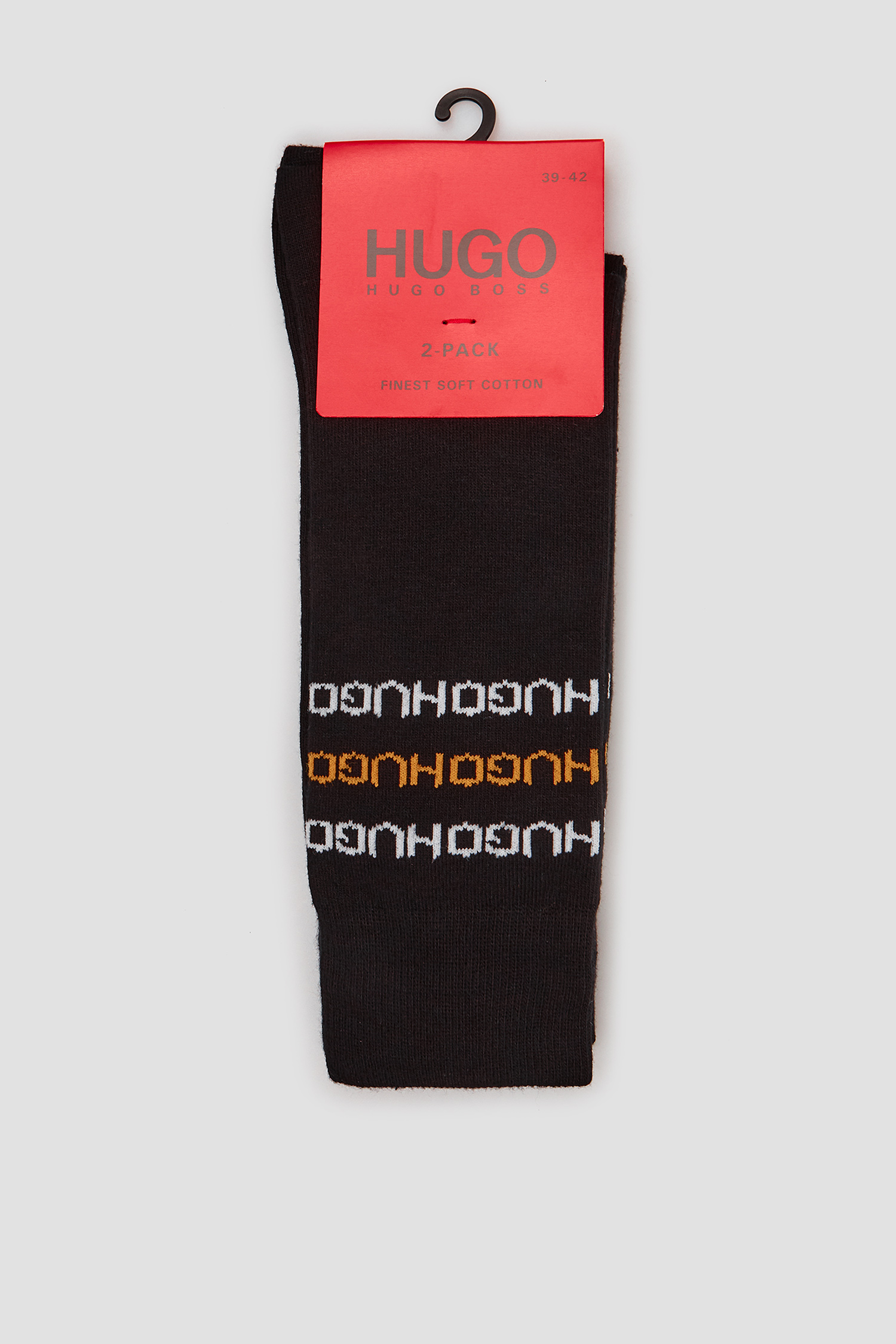 Чоловічі чорні шкарпетки (2 пари) HUGO 50449871;001