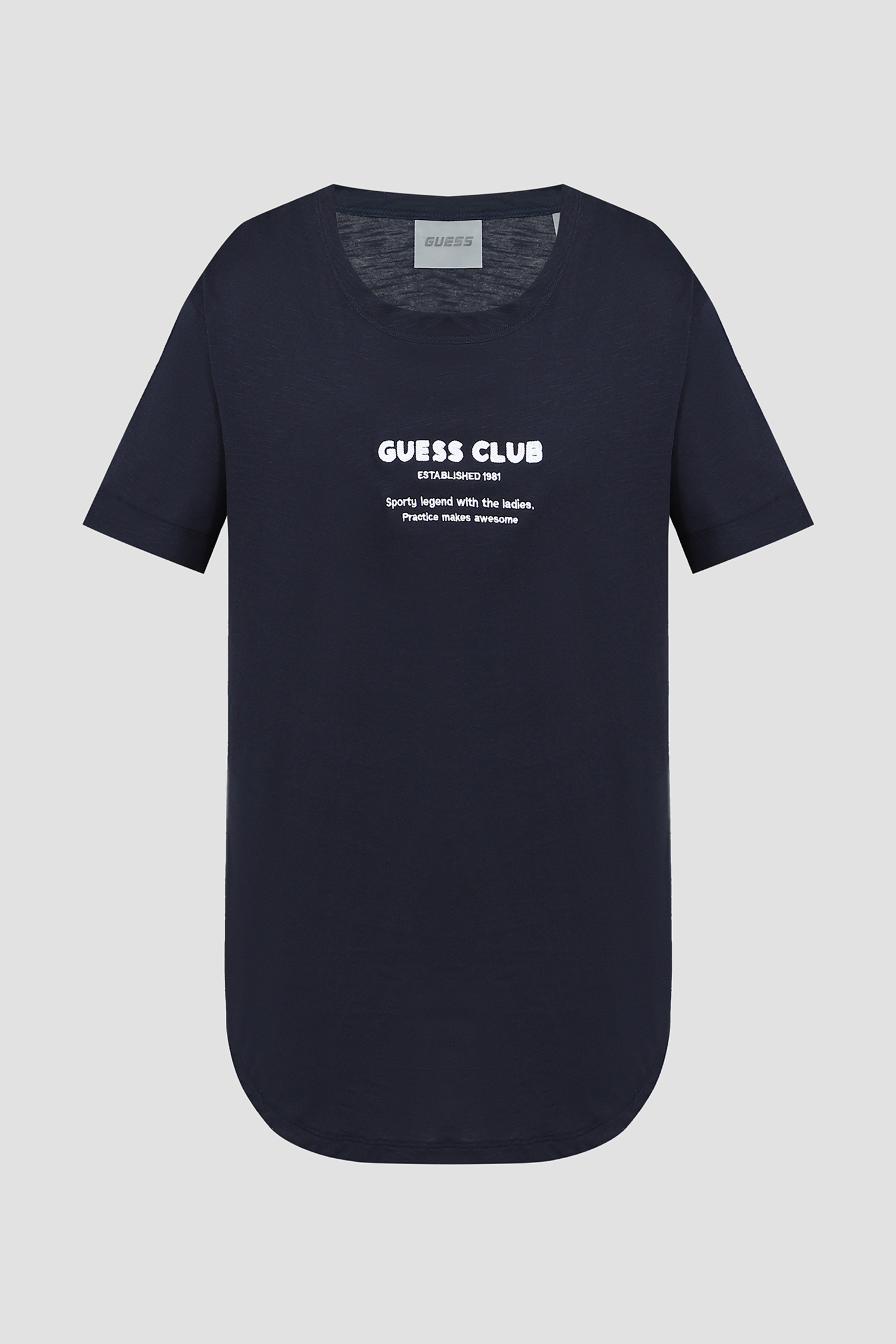 Жіноча темно-синя футболка Guess V4GI05.K8G01;A71W