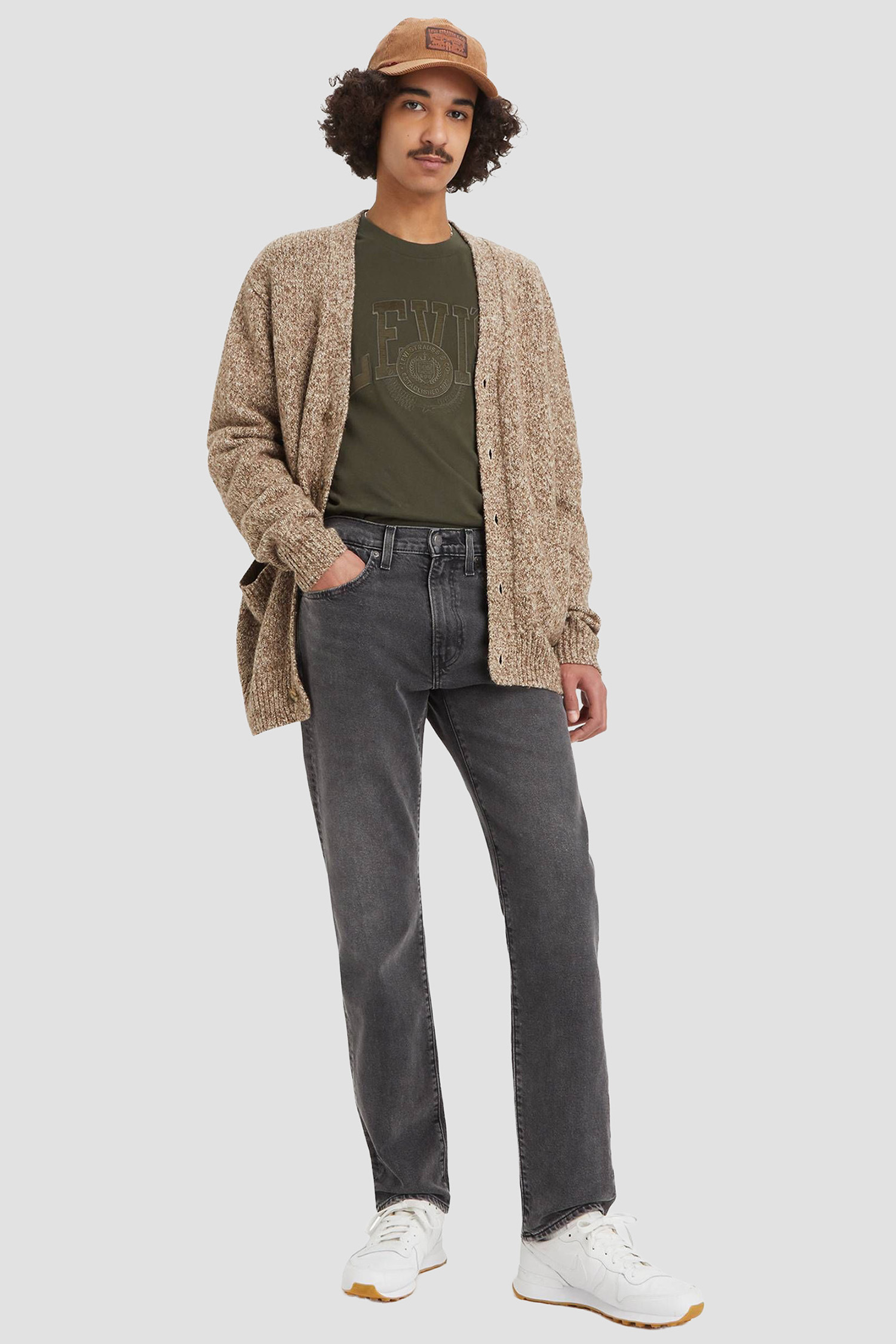 Мужские темно-серые джинсы 502™ Taper Fit Levi’s® 29507;1465