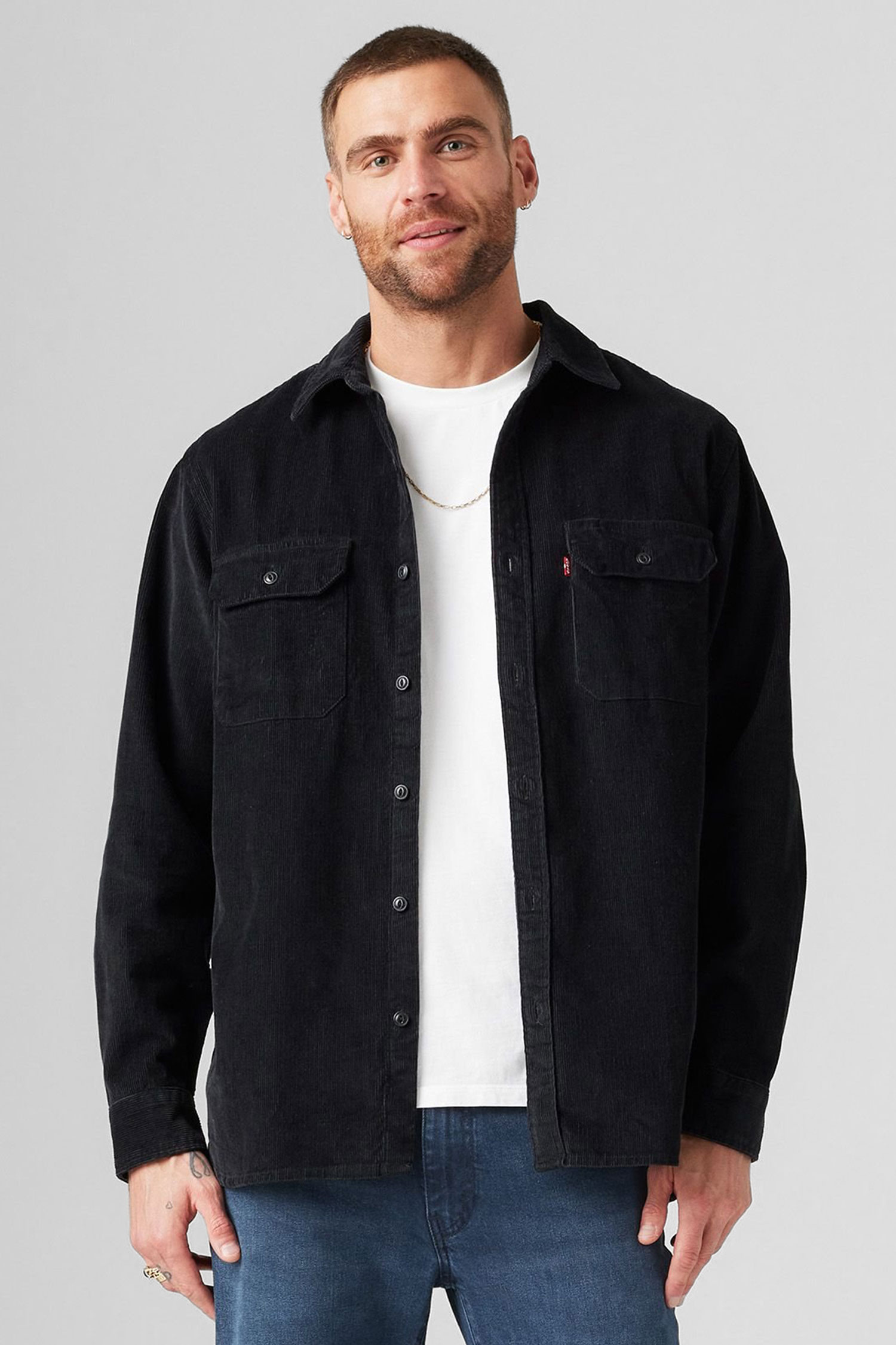 Мужская черная вельветовая рубашка Levi’s® 19573;0227