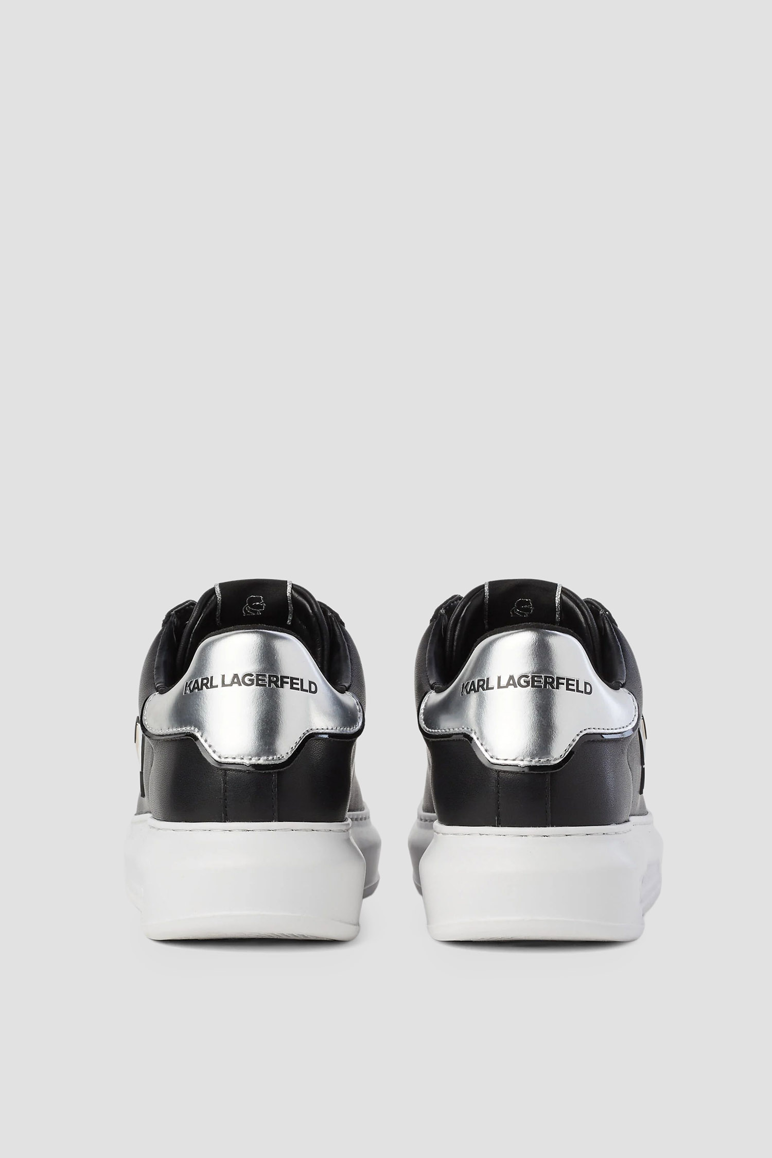 Женские черные кожаные сникерсы Karl Lagerfeld KL62530N;000