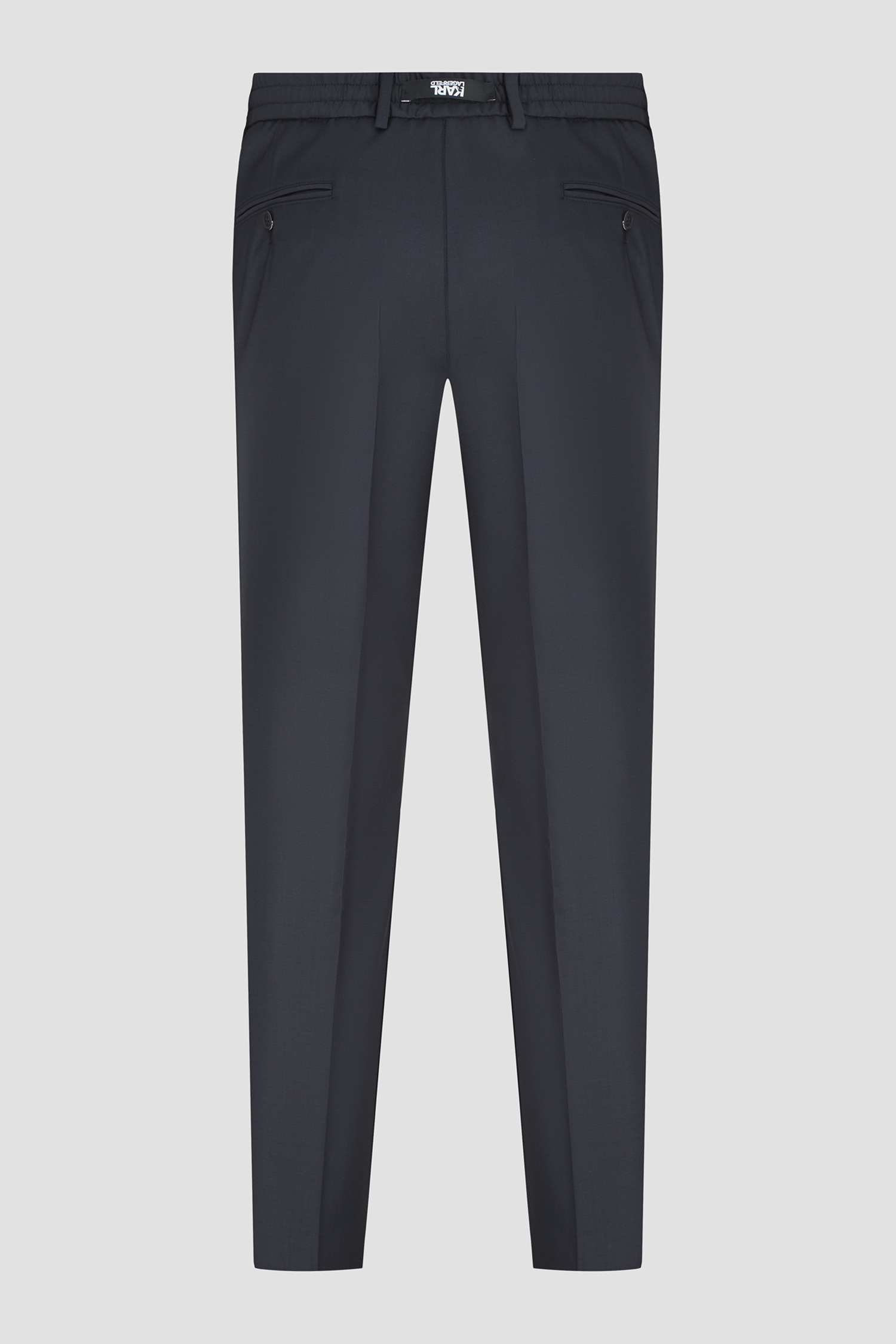 Чоловічі темно-сині вовняні брюки Karl Lagerfeld 542096.255056;690