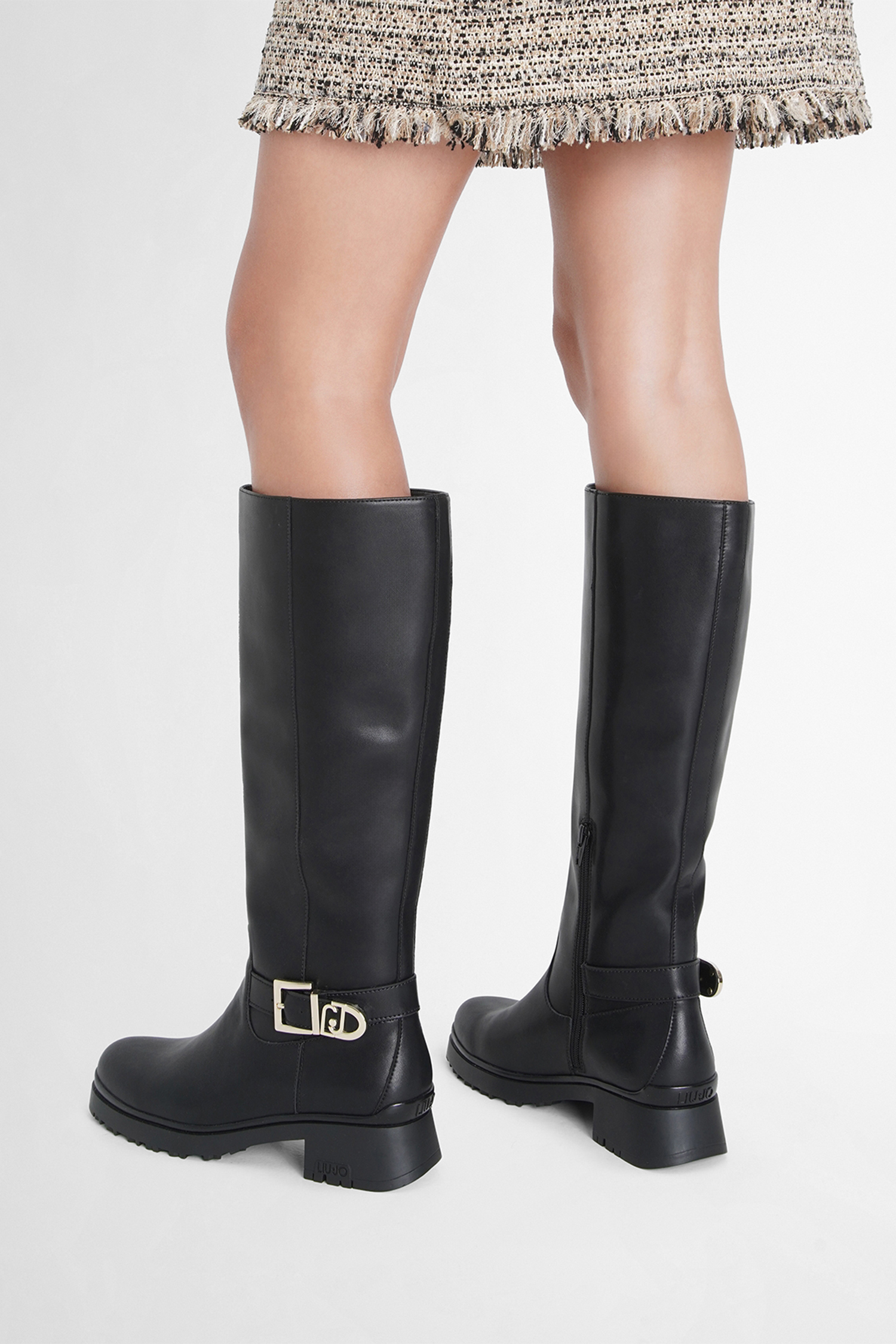 Жіночі чорні шкіряні чоботи Liu Jo SF4139.P0102;22222