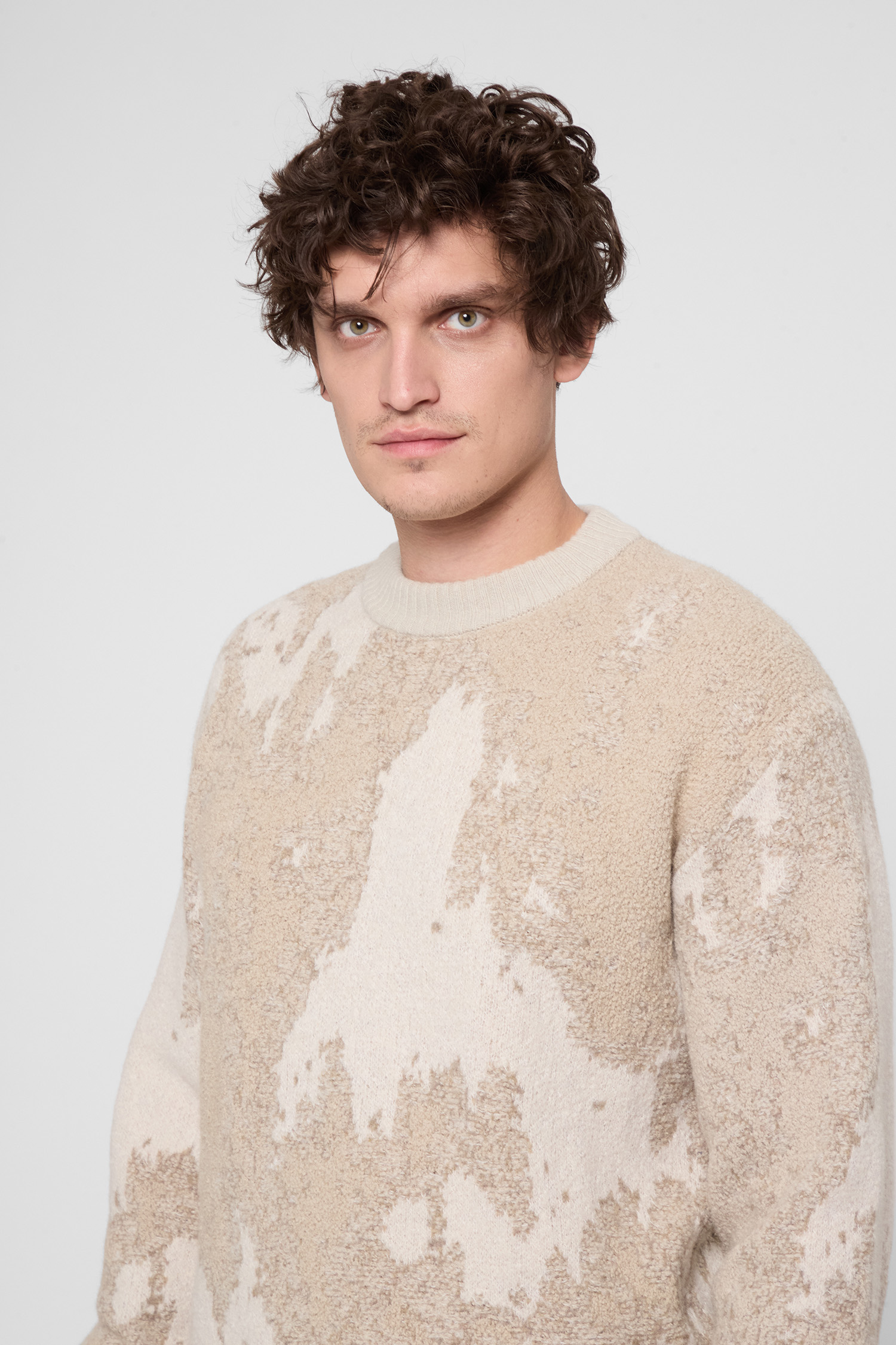 Чоловічий бежевий светр BOSS 50548668;271