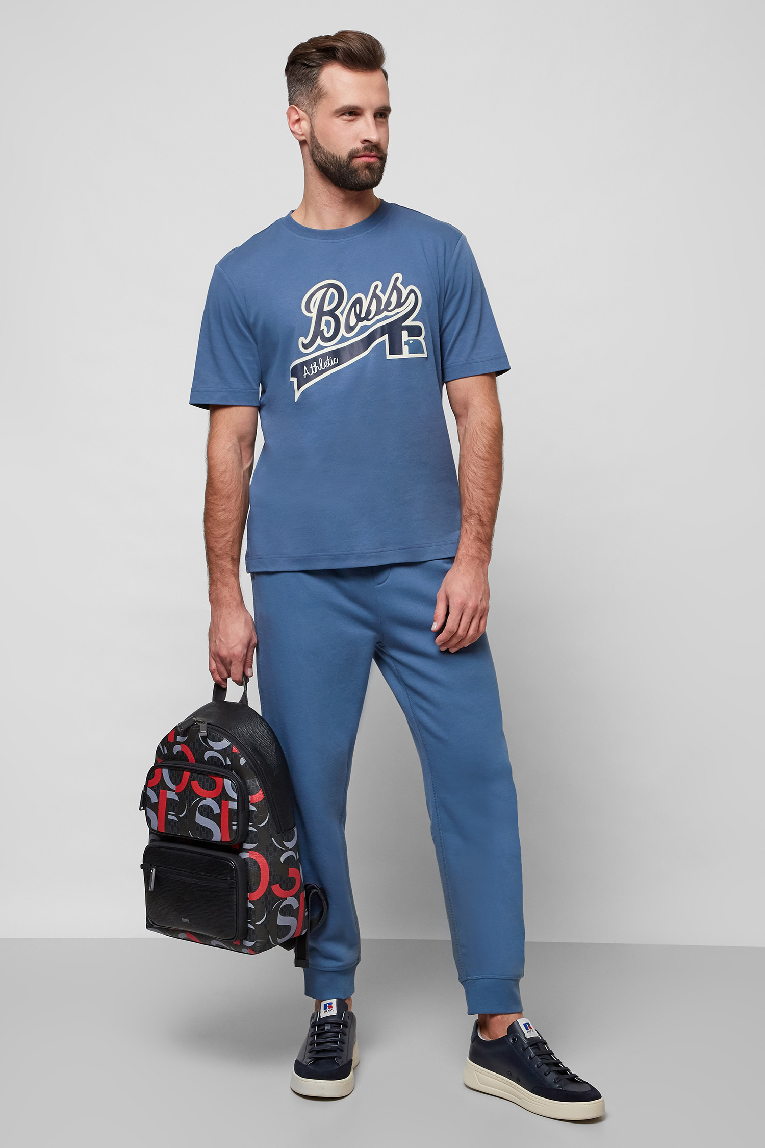 Мужские синие спортивные брюки Boss x Russel Athletic BOSS 50463564;438