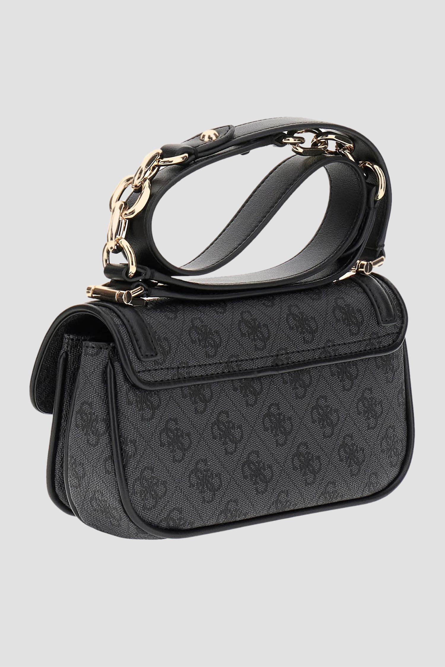 Женская черная сумка с узором Guess HWSG79.93790;CLO