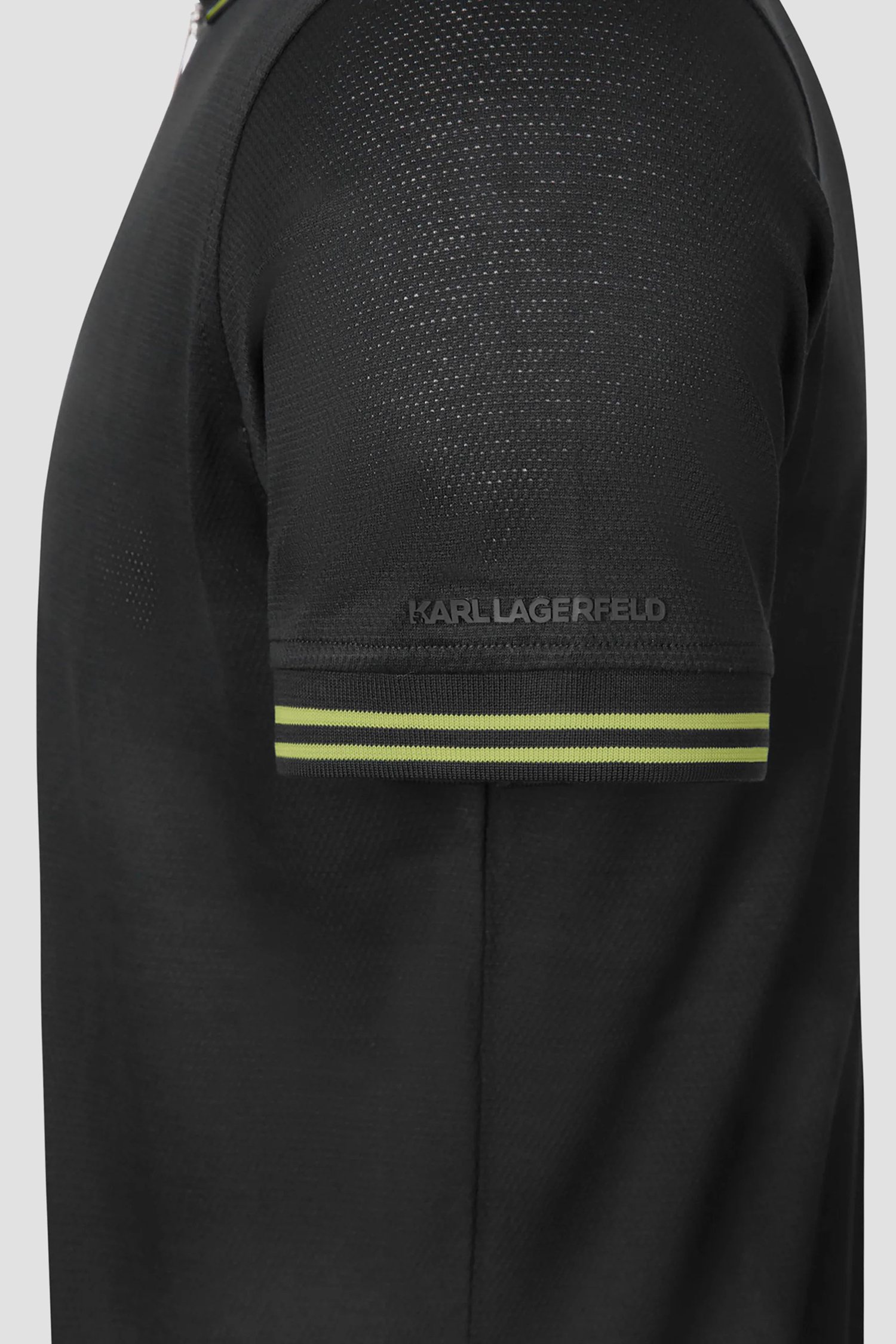 Мужское черное поло Karl Lagerfeld 563201.745005;990