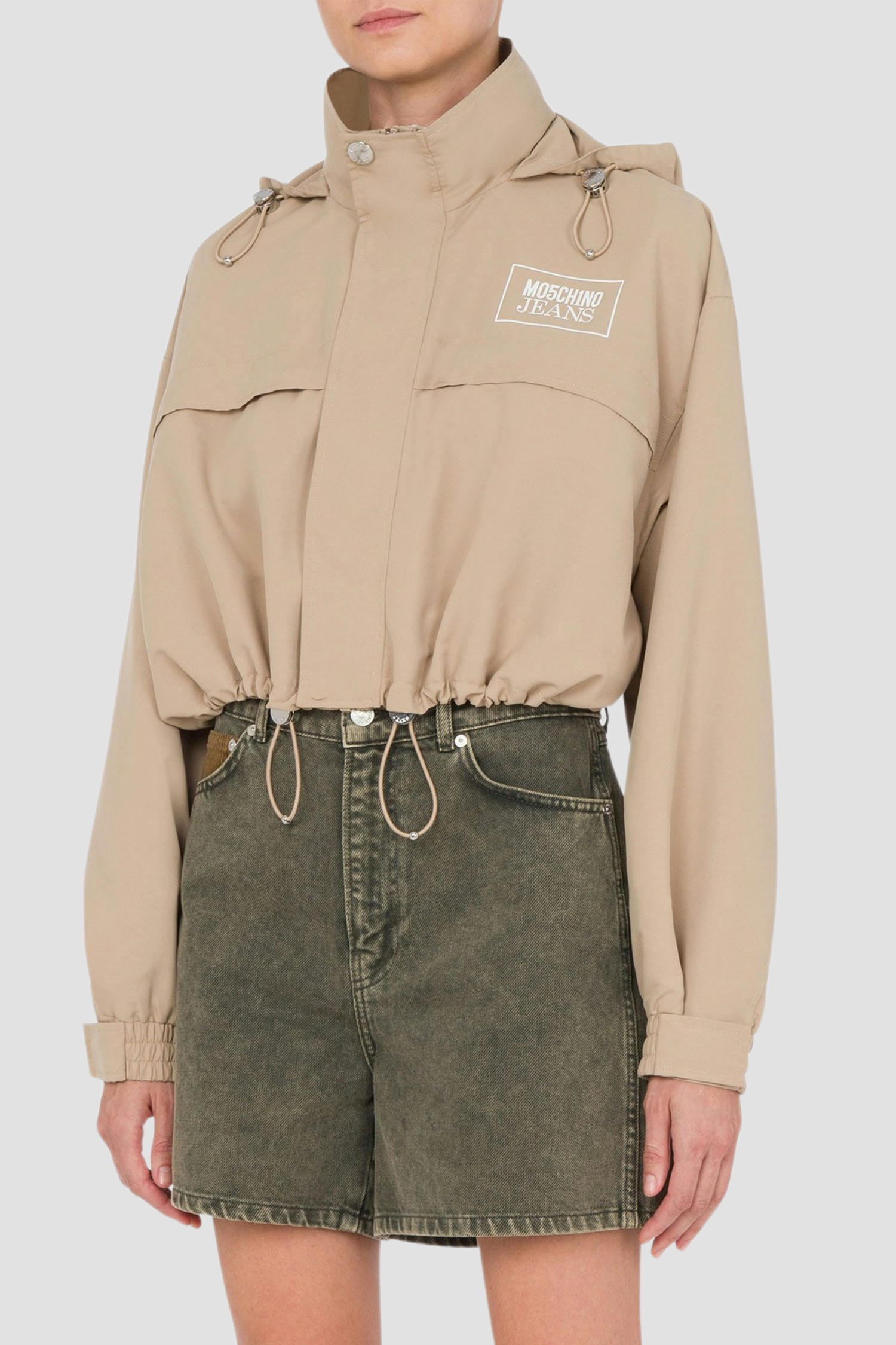 Жіноча бежева куртка Moschino A0605.3220;1084
