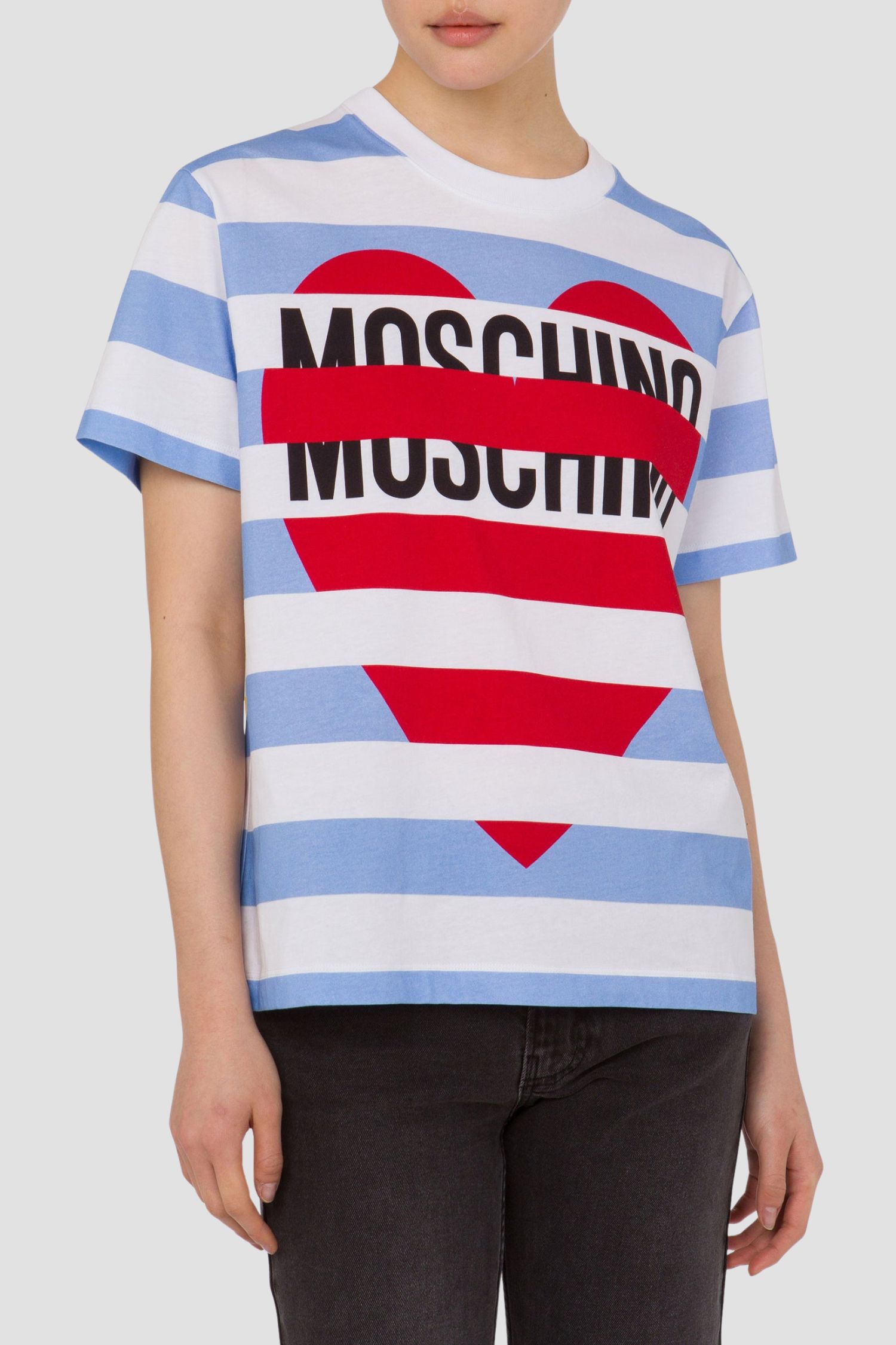 Жіноча футболка у смужку Moschino J0716.8236;2888