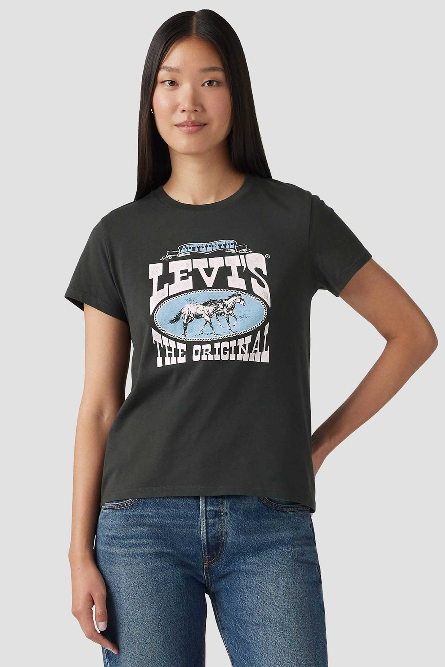 Женская черная футболка Levi’s® 17369;3023