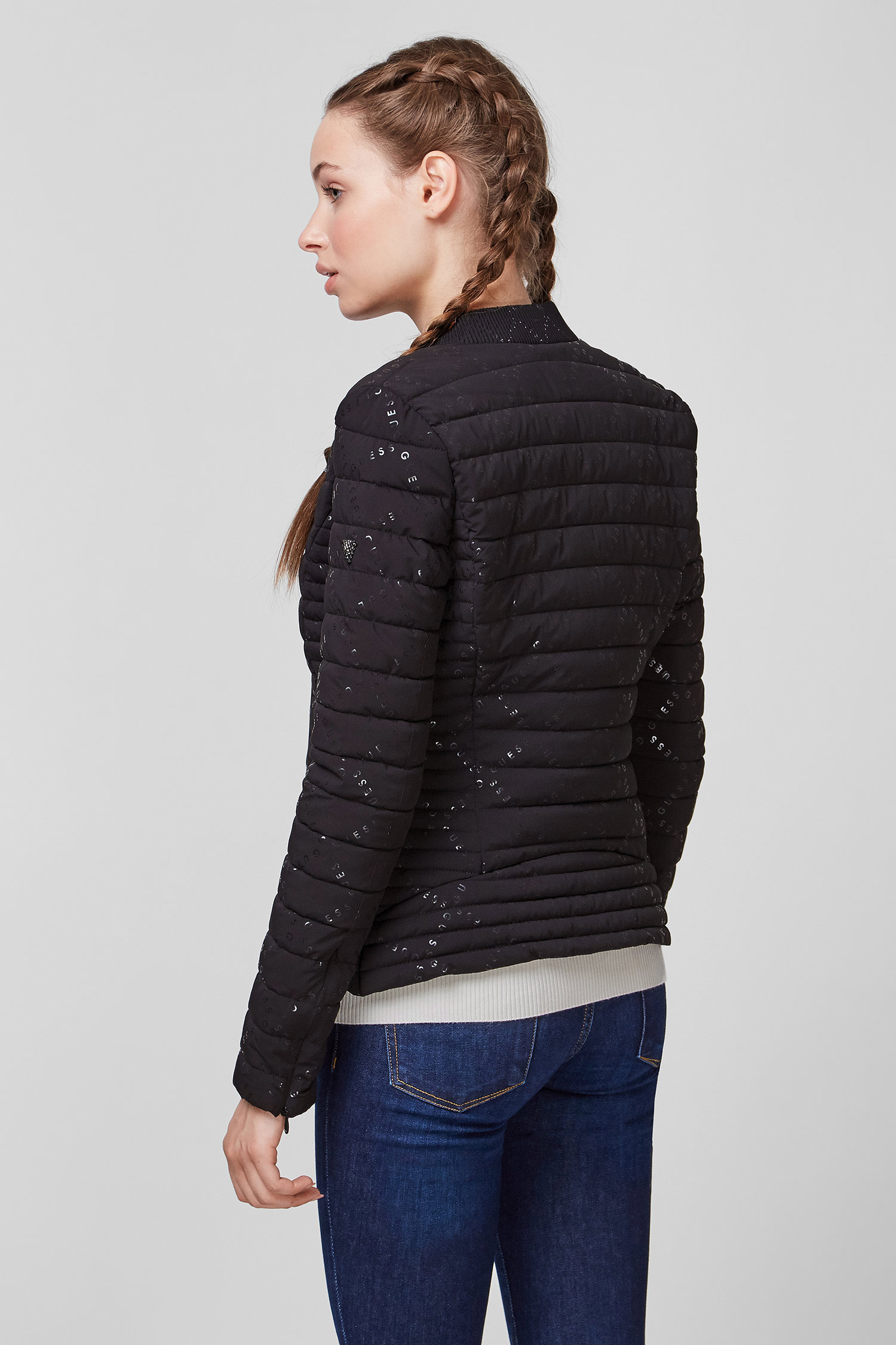 Черная куртка для девушек Guess W0YL81.WCOG0;JBLK