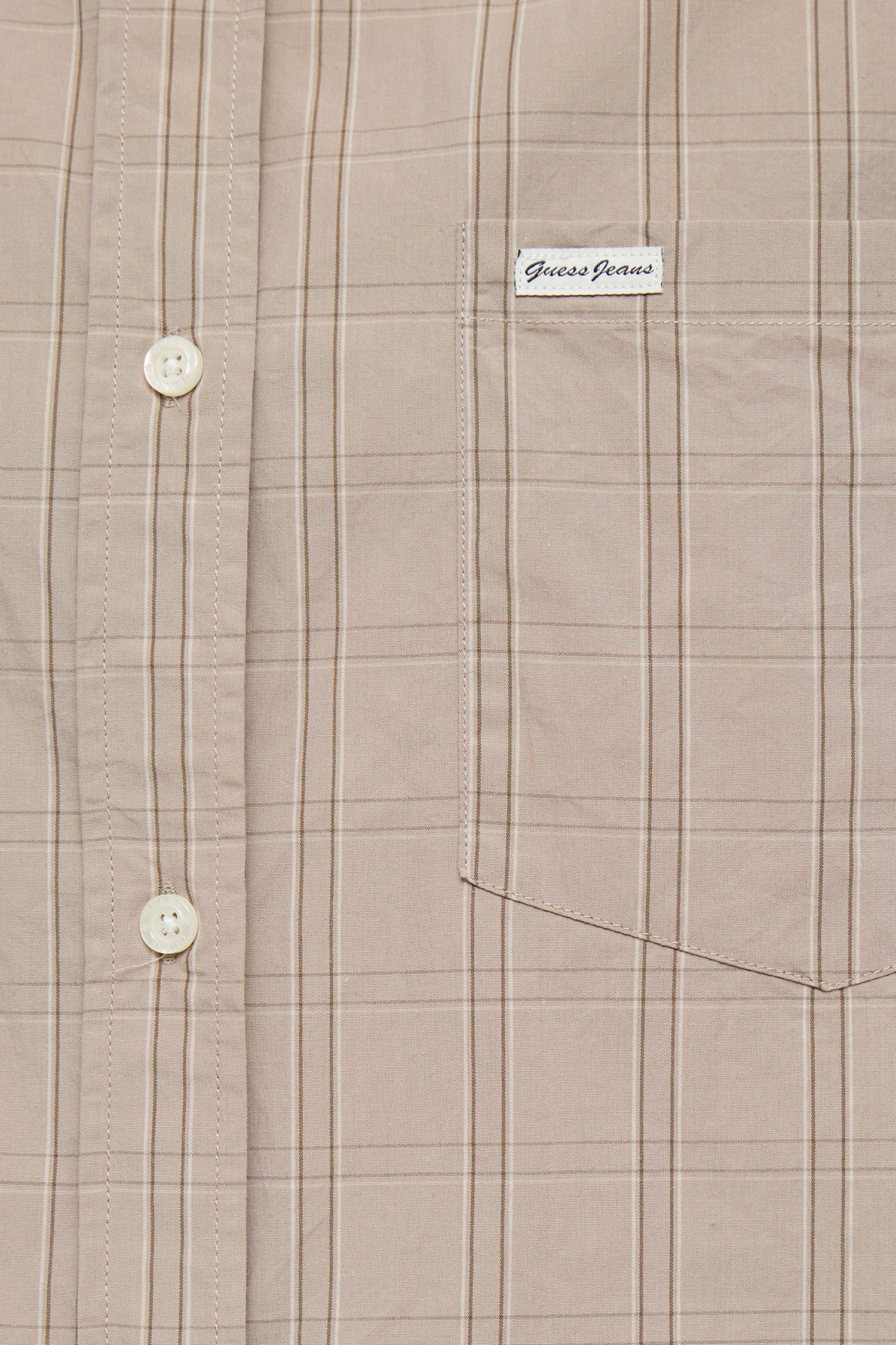 Жіноча бежева картата сорочка Guess Jeans W6RH64.WH7Q1;L12Q