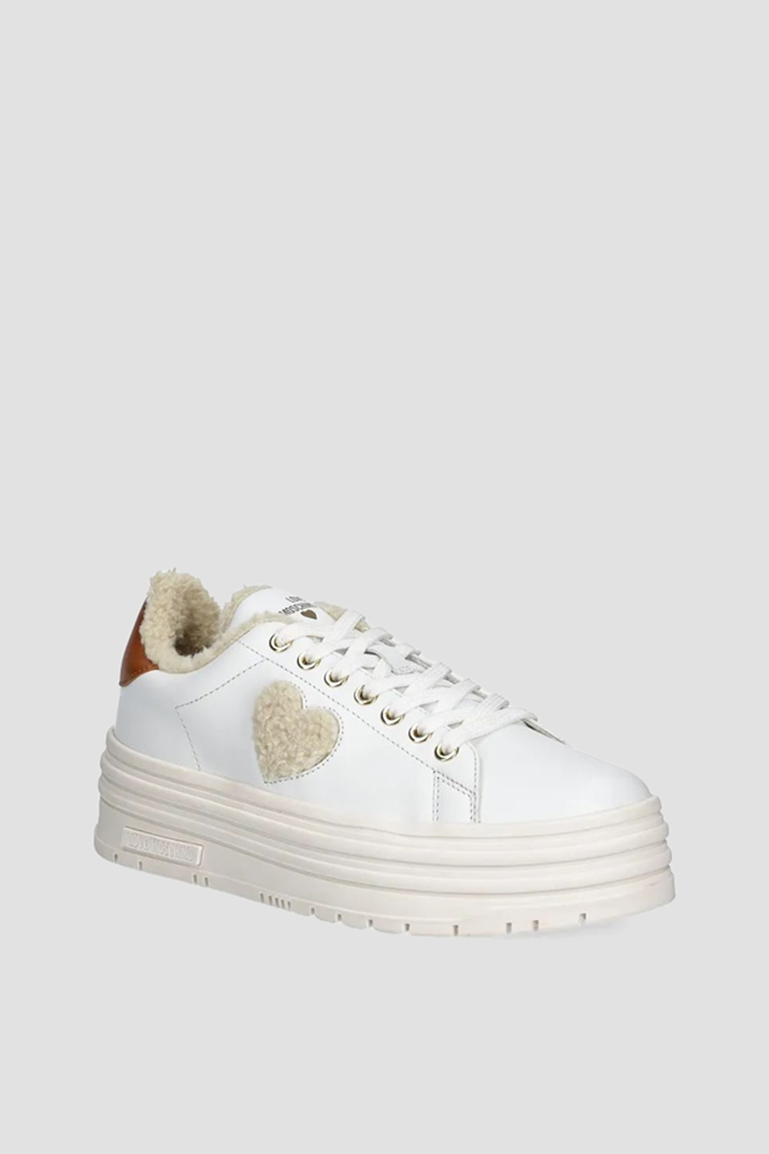 Женские белые сникерсы Moschino JA15366G0L.IAR;10A