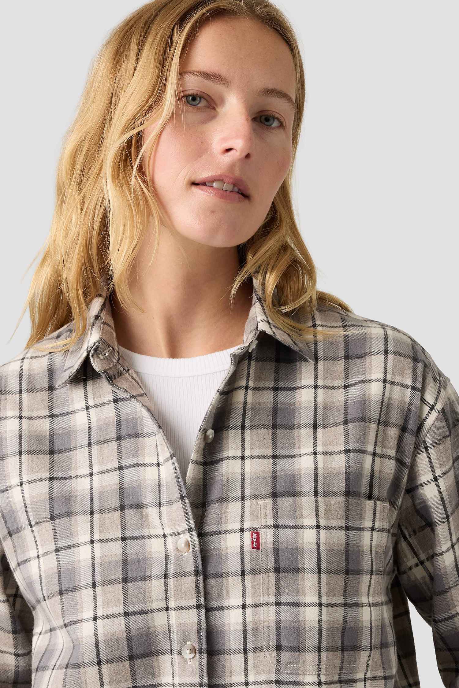 Жіноча сіра картата сорочка Levi’s® 003OZ;0005