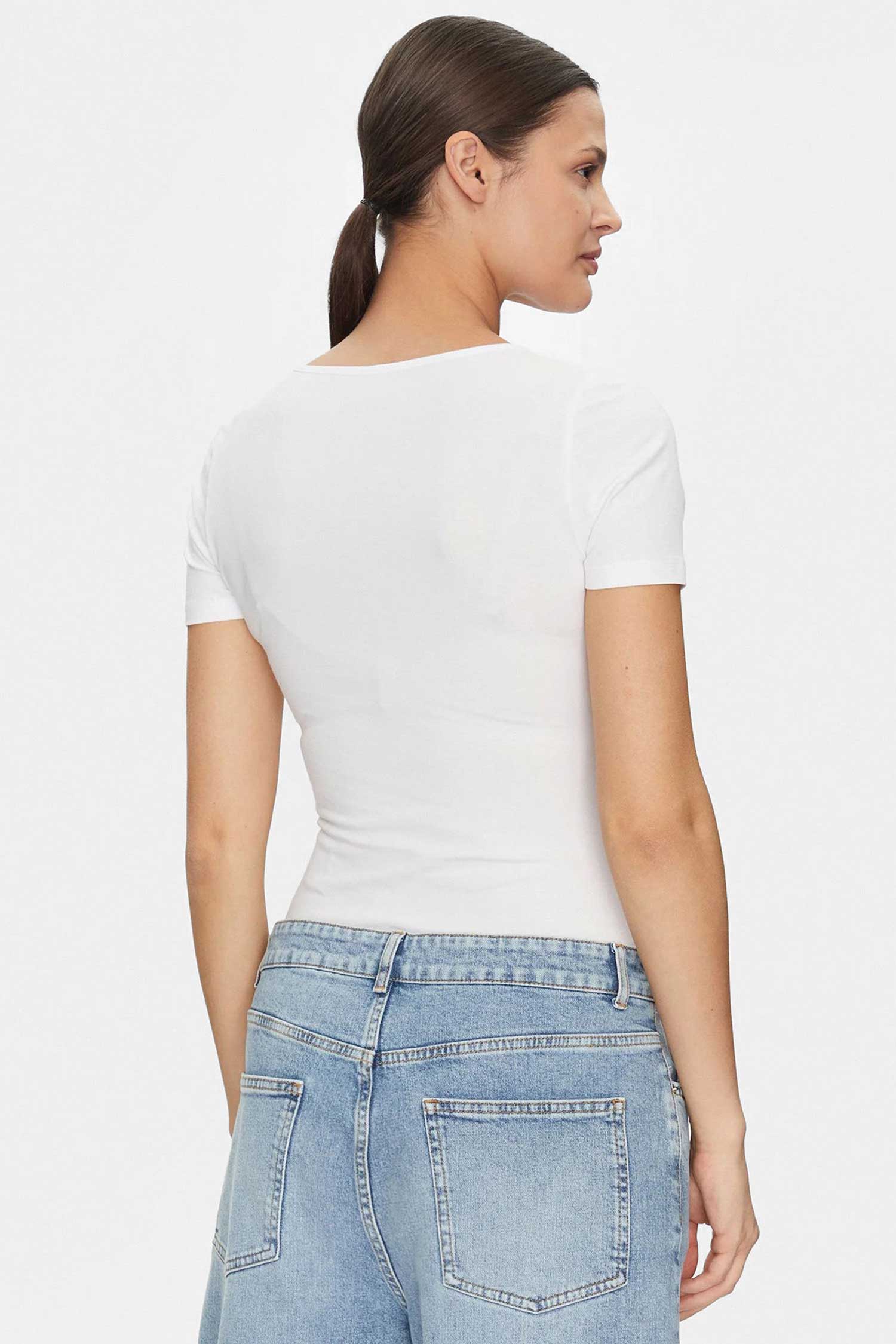 Женское белое боди Guess Jeans W5GP25.J1314;G011