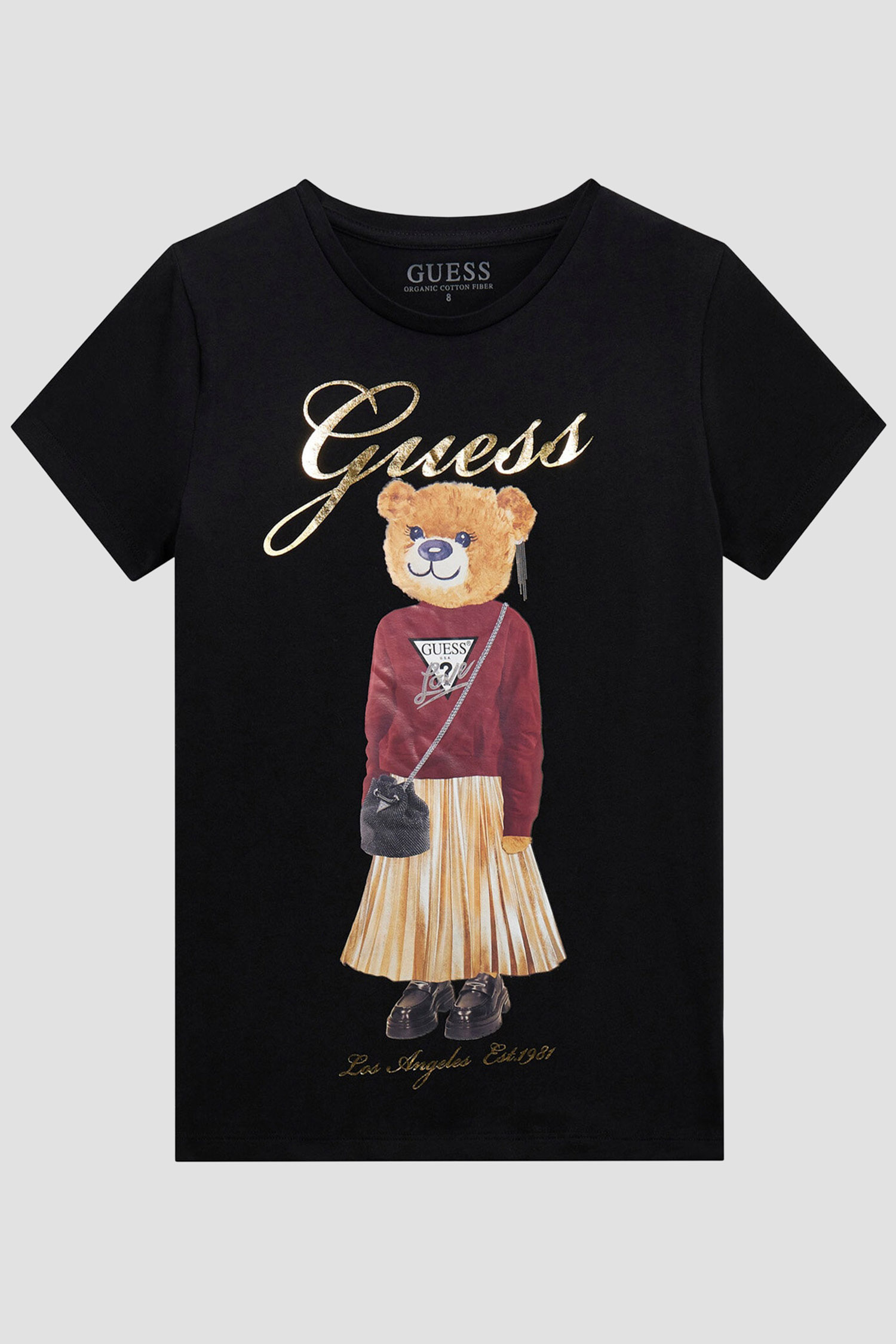 Дитяча чорна футболка Guess Kids J5BI39.J1314;JBLK